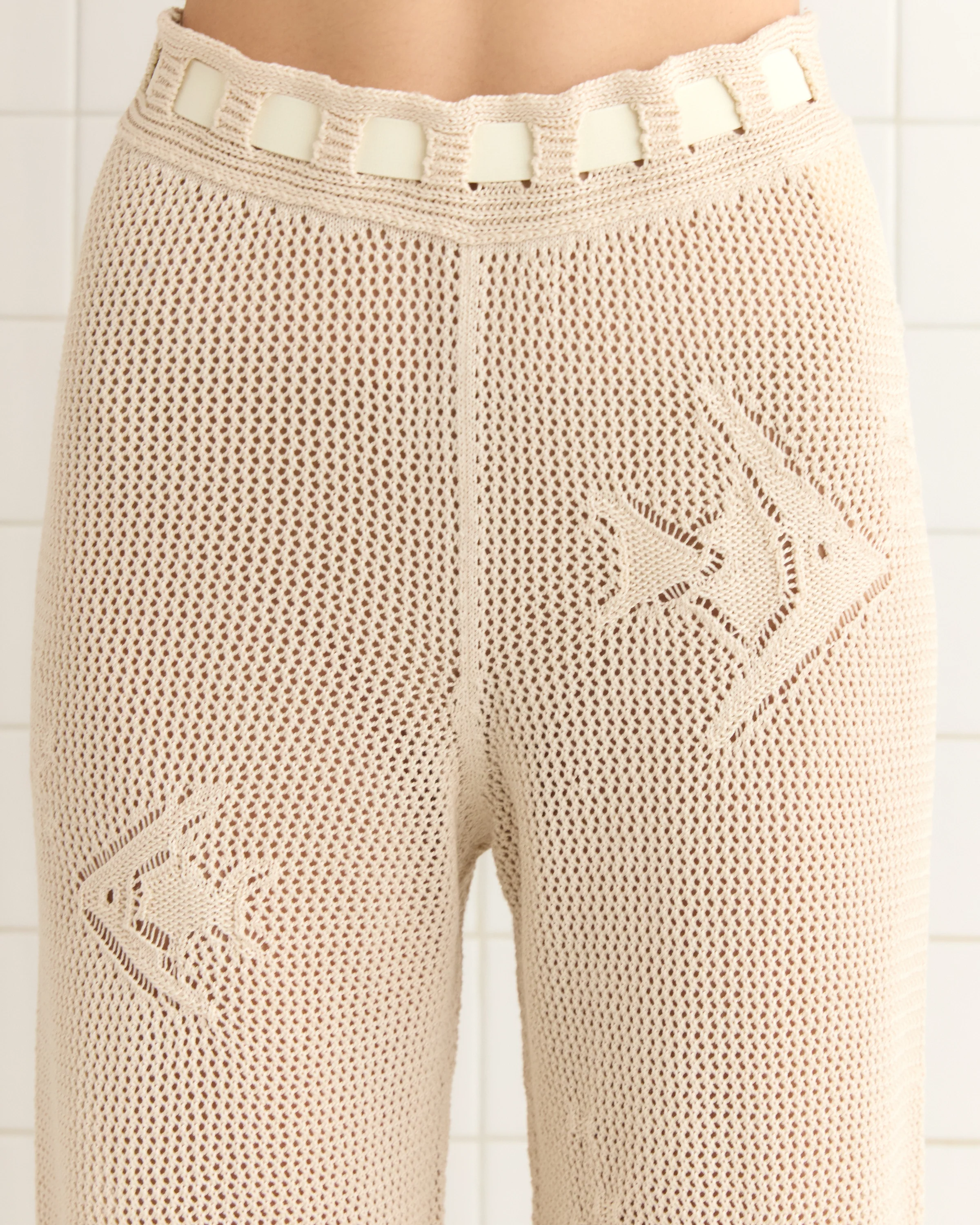 Angel Fish Joggers - Cream - Image 2