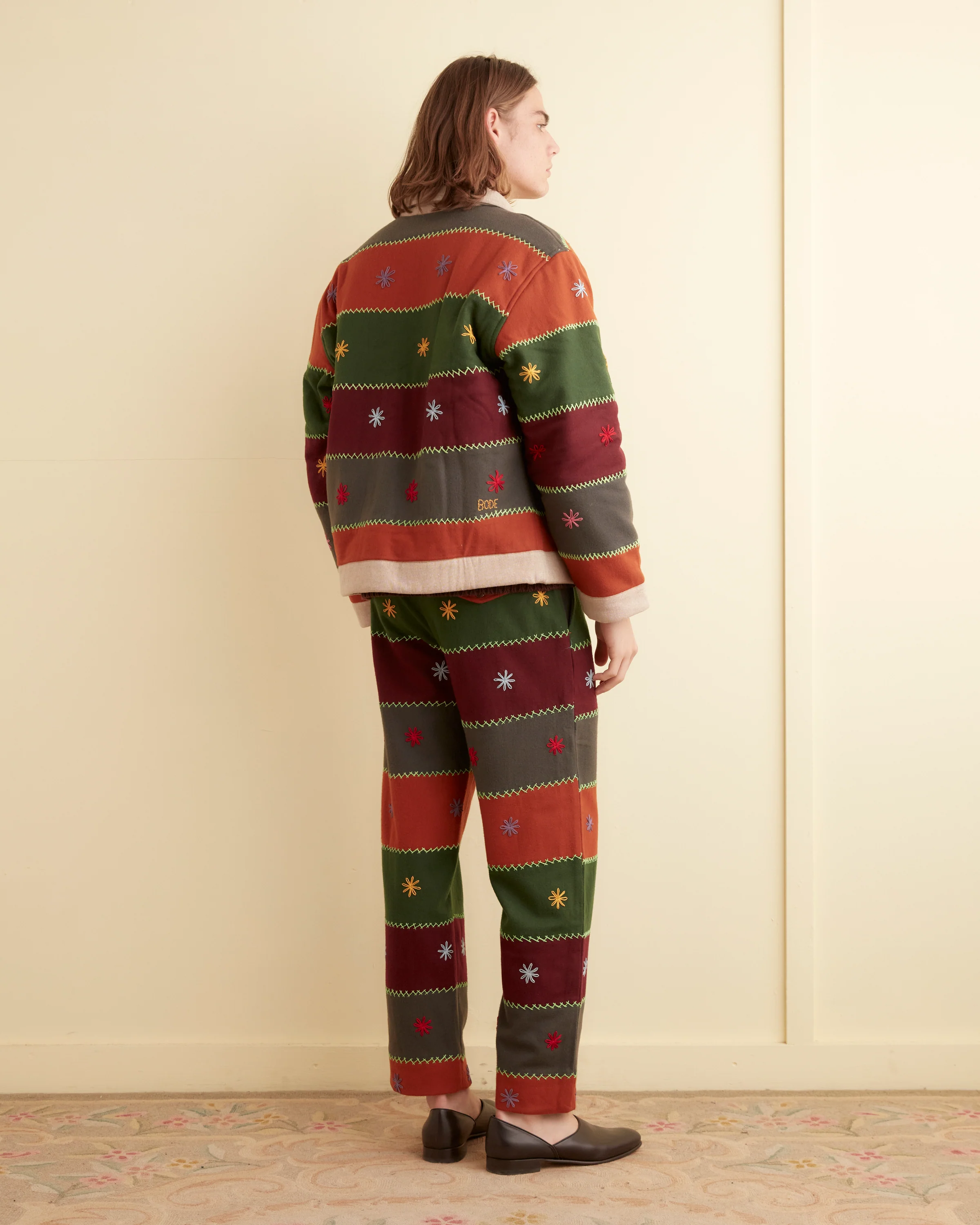 Embroidered Autumn Quilt Trousers - Image 3