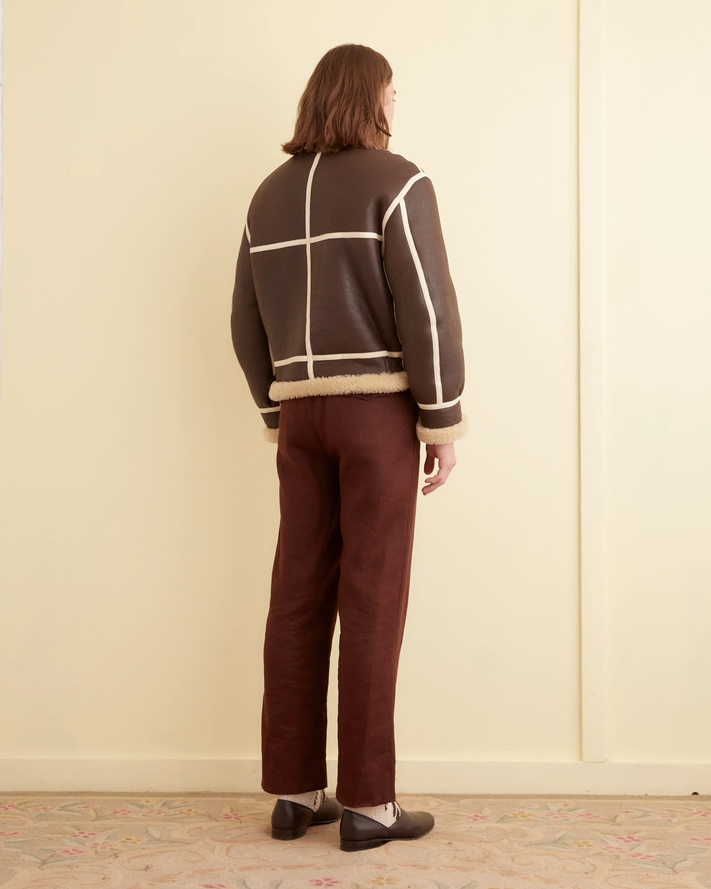 Aviator Shearling Jacket - Image 3