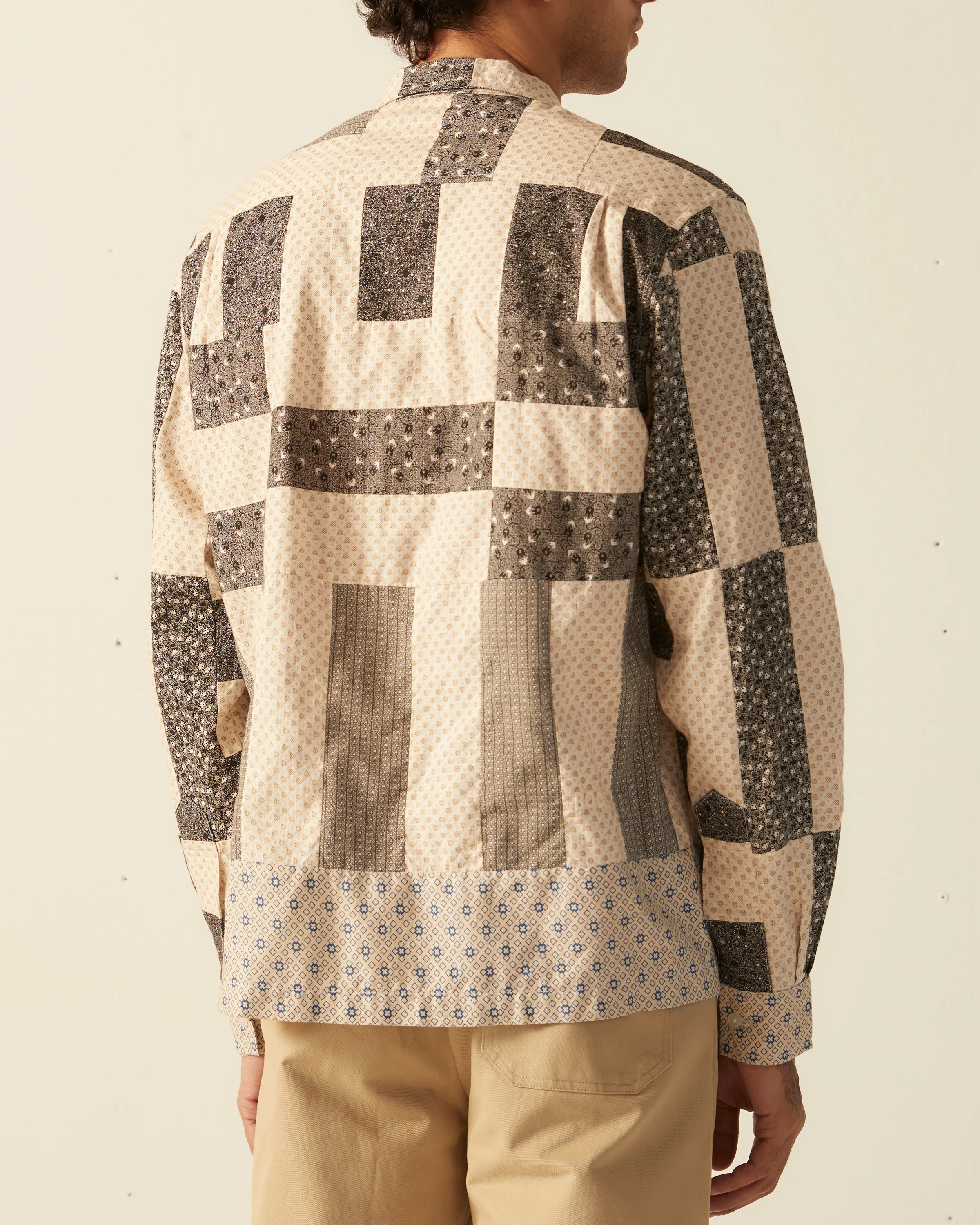Bar Quilt Long Sleeve Shirt - Image 4
