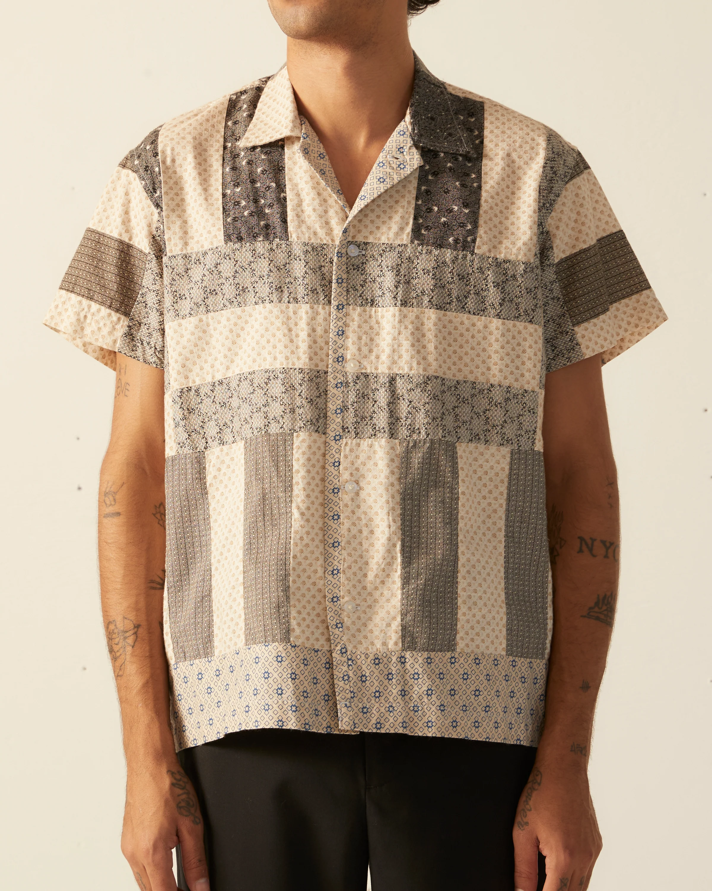 Bar Quilt Short Sleeve Shirt - Image 2