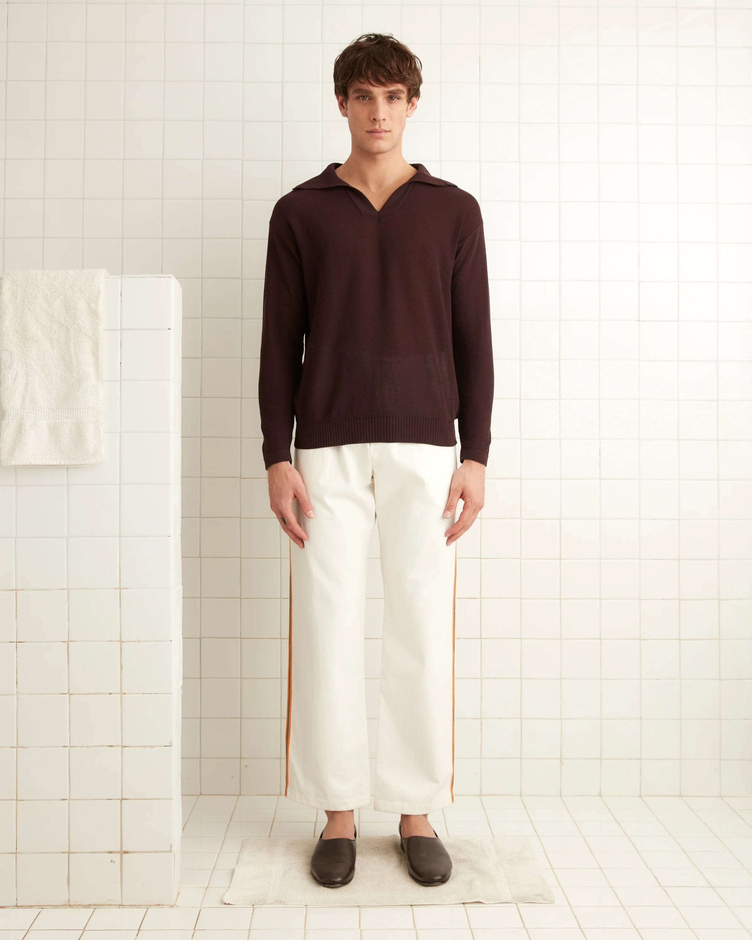 Baseball Pajama Pants - White