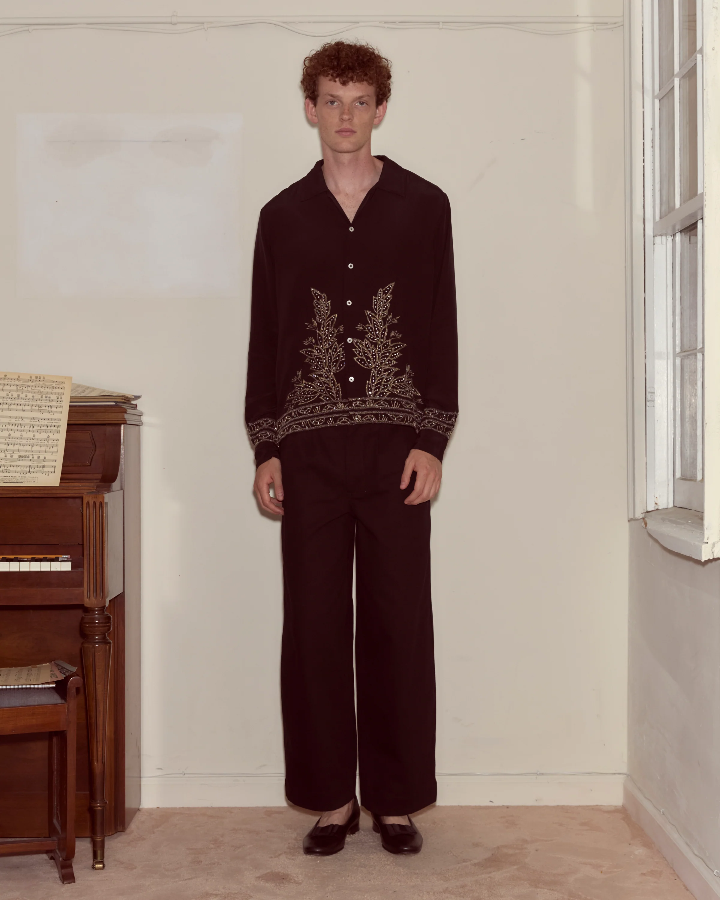 Beaded Epoque Long Sleeve Shirt - Image 2