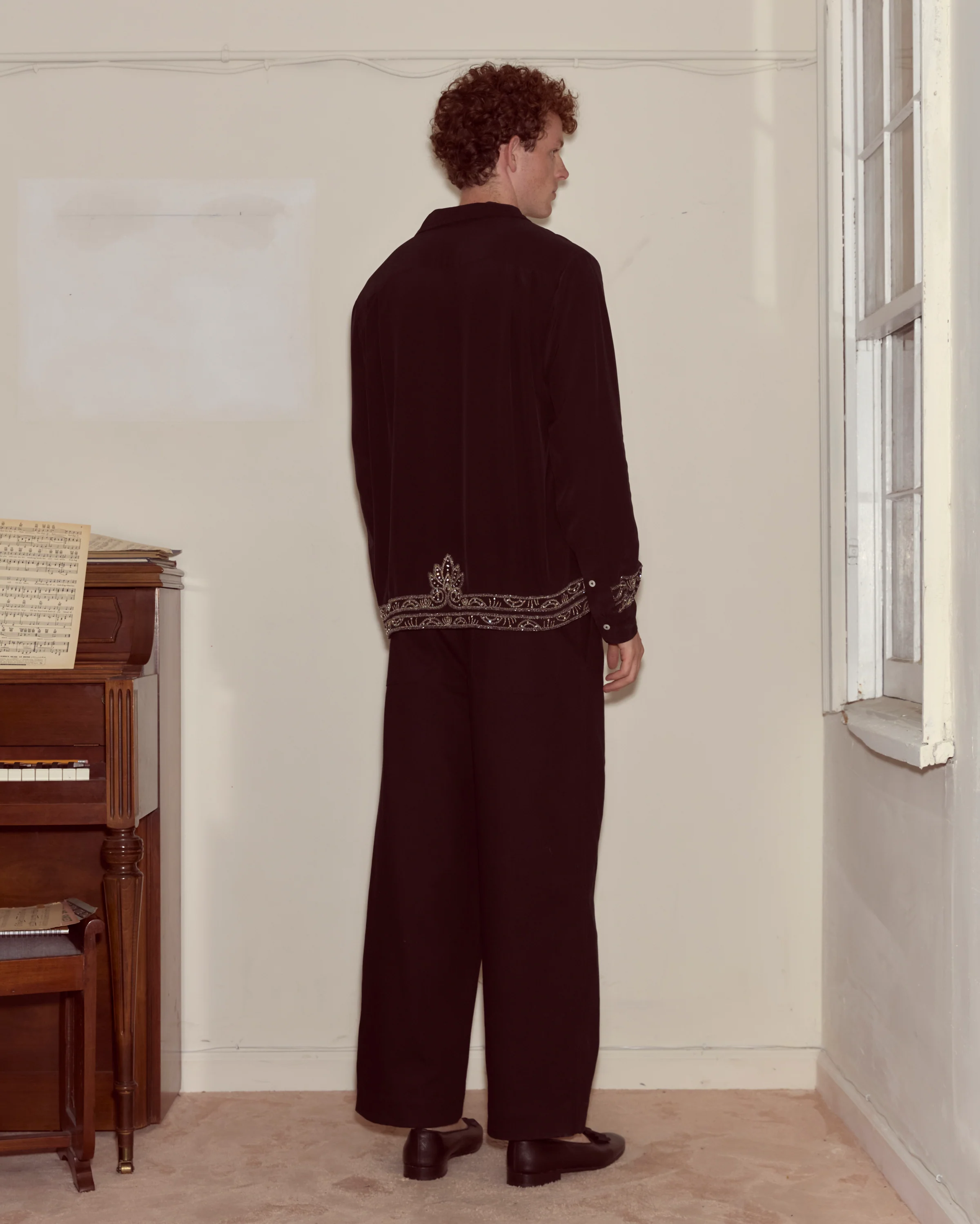 Beaded Epoque Long Sleeve Shirt - Image 3