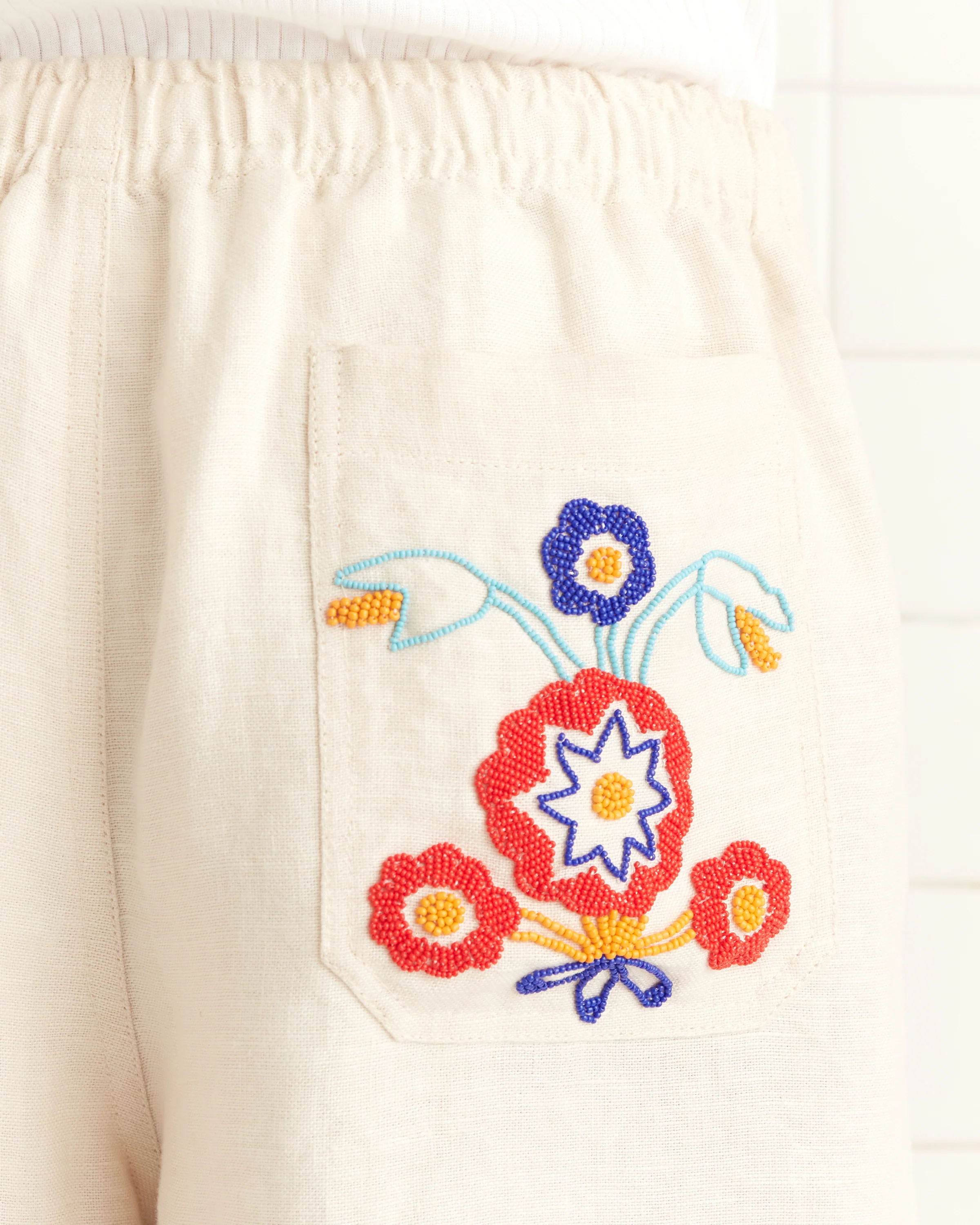 Beaded Garden Party Shorts - Image 4