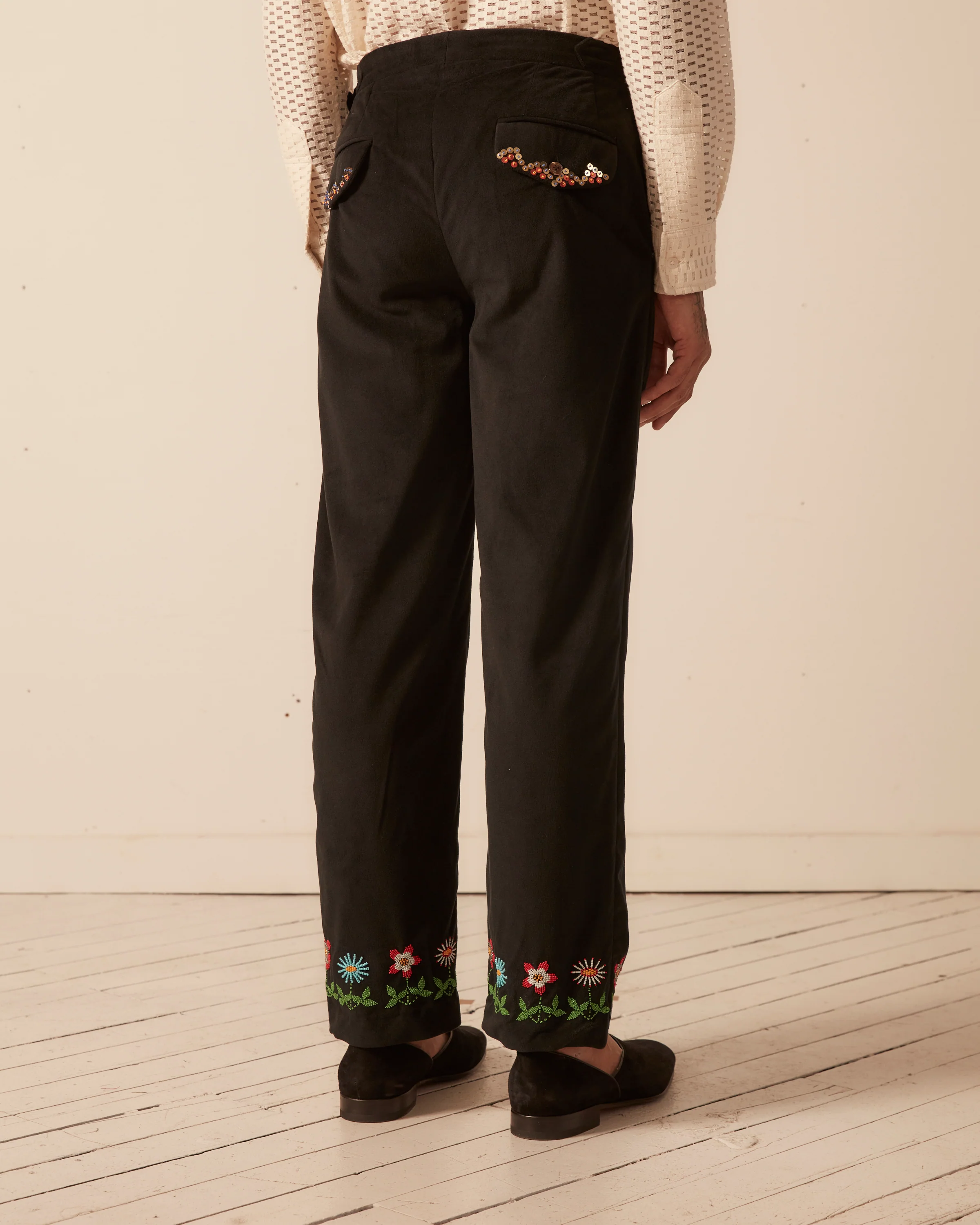 Beaded Garden Vine Trousers - Image 5