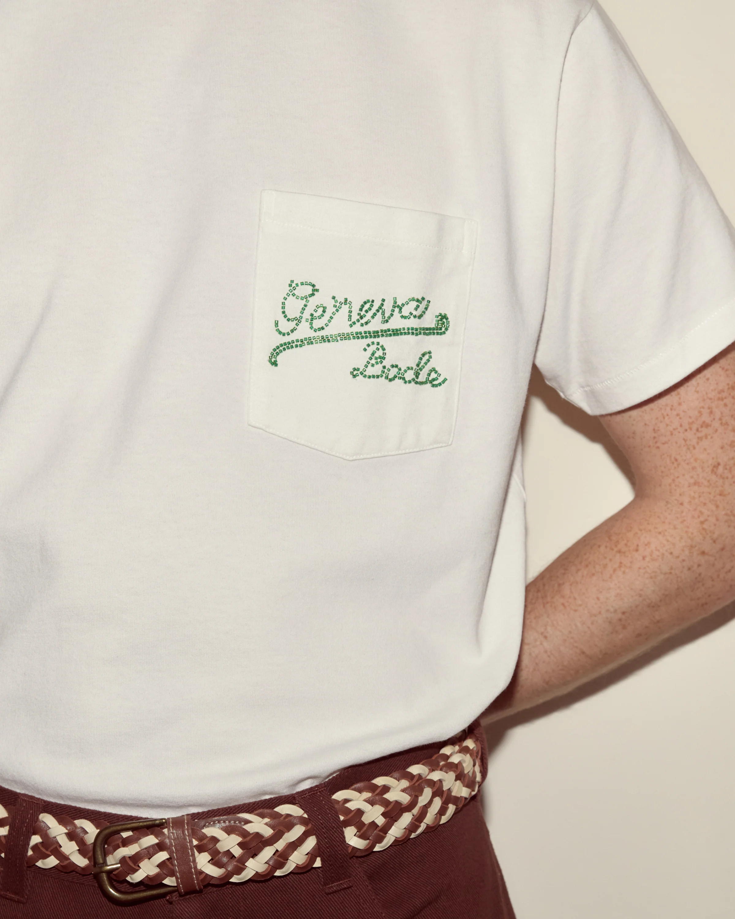 Beaded Geneva Pocket Tee