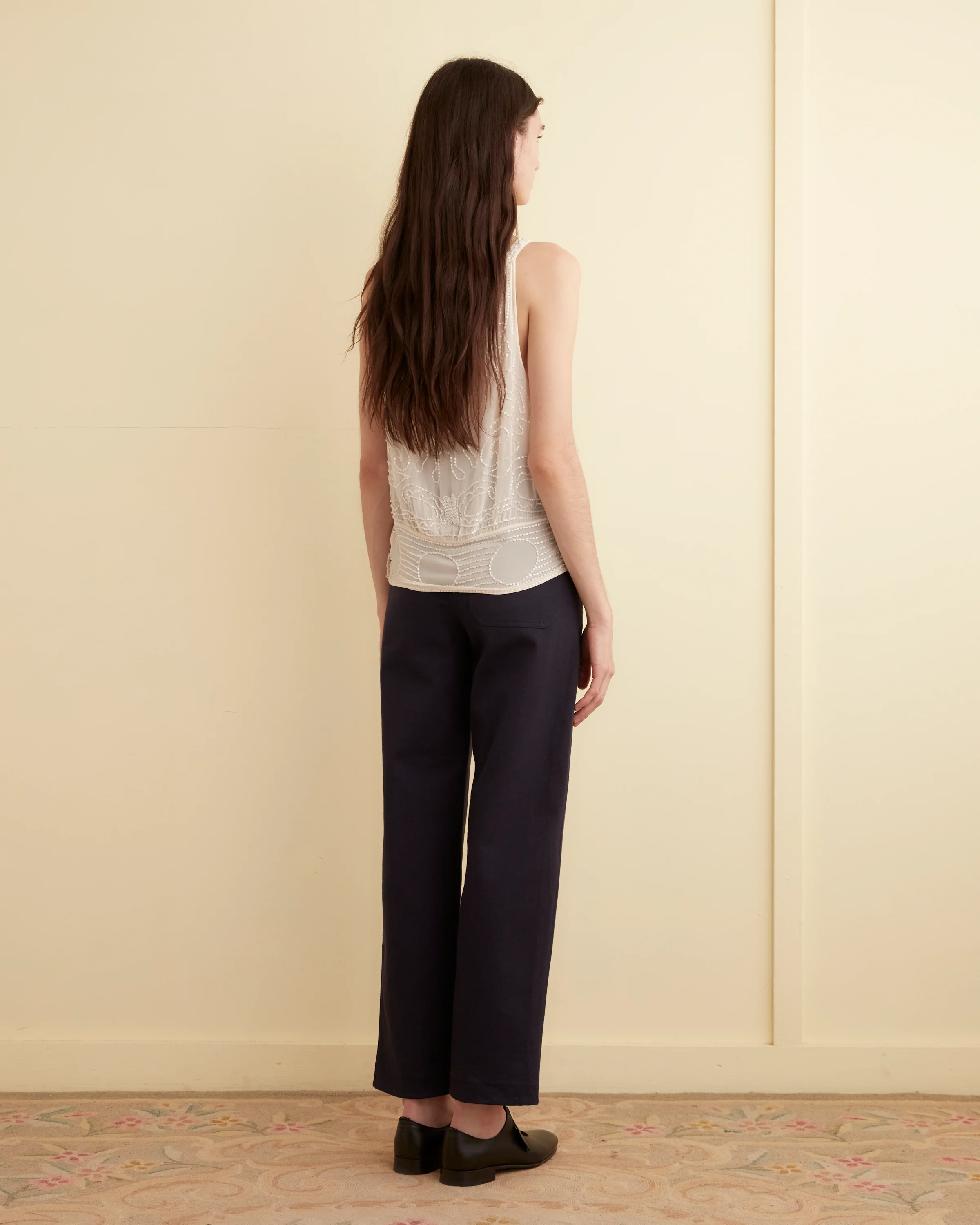 Beaded Myrtle Shirt - Cream - Image 3