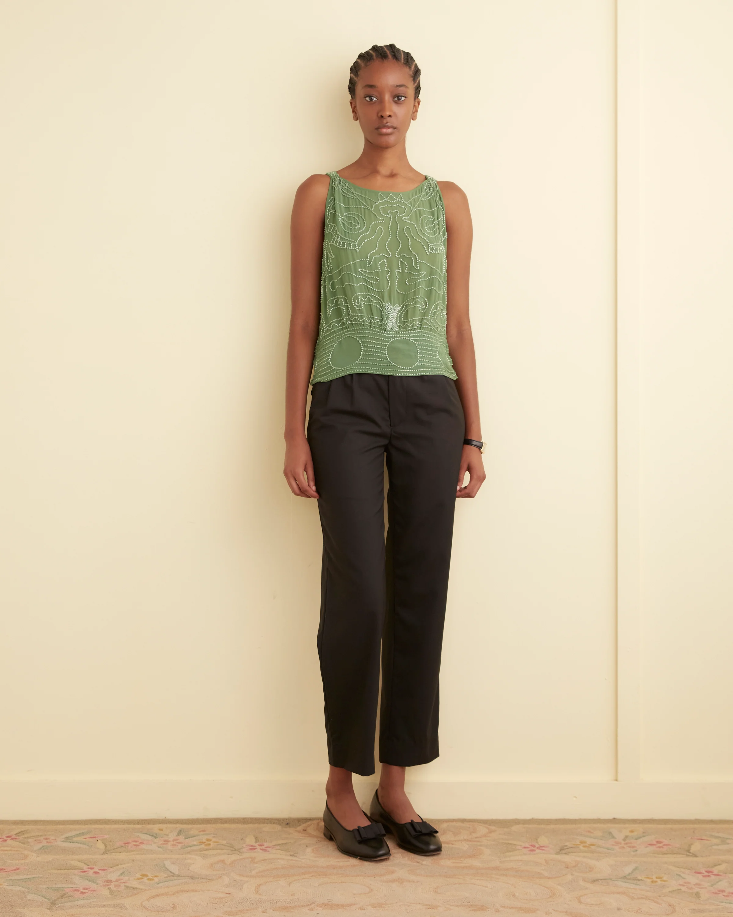 Beaded Myrtle Shirt - Green - Image 2