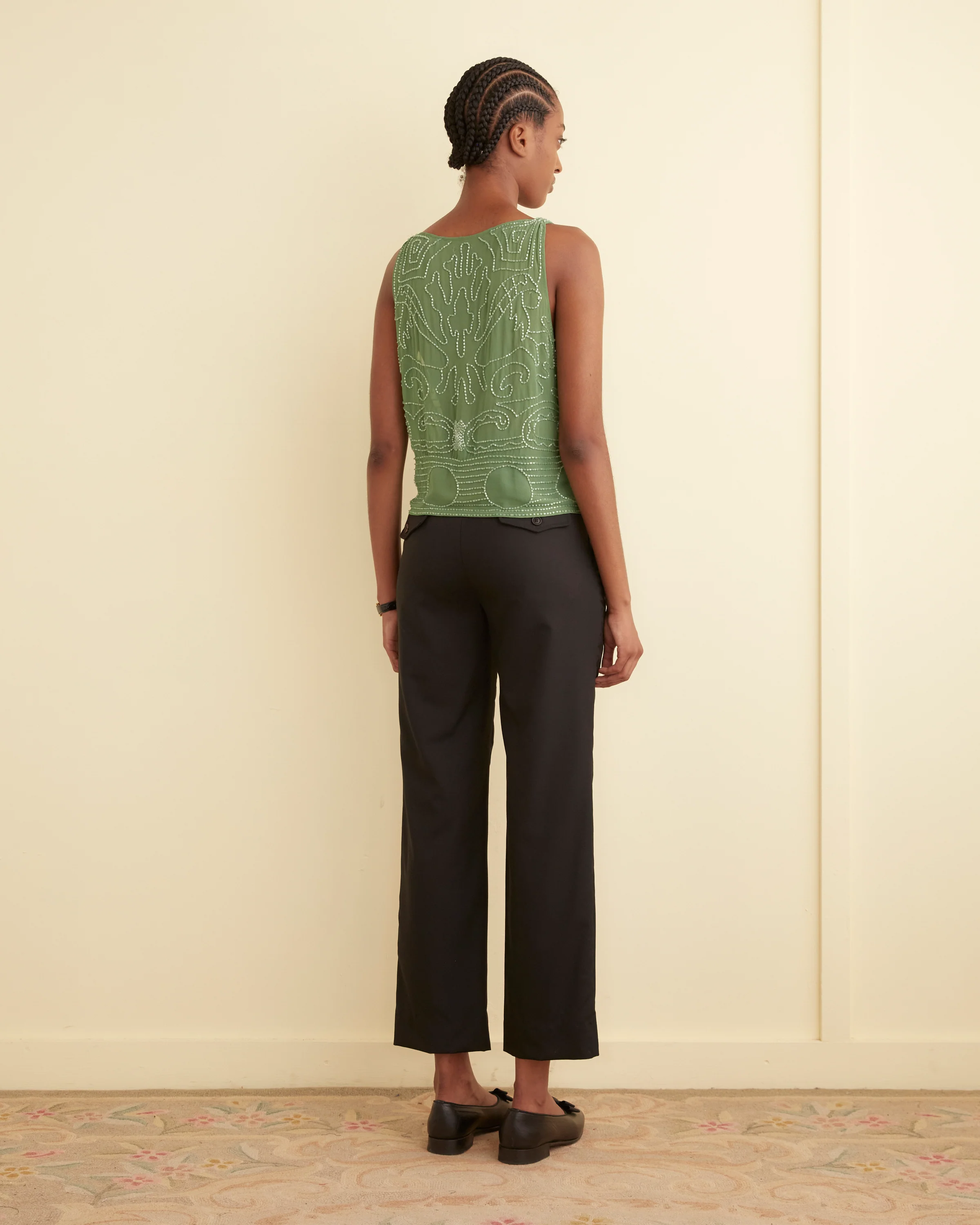 Beaded Myrtle Shirt - Green - Image 3