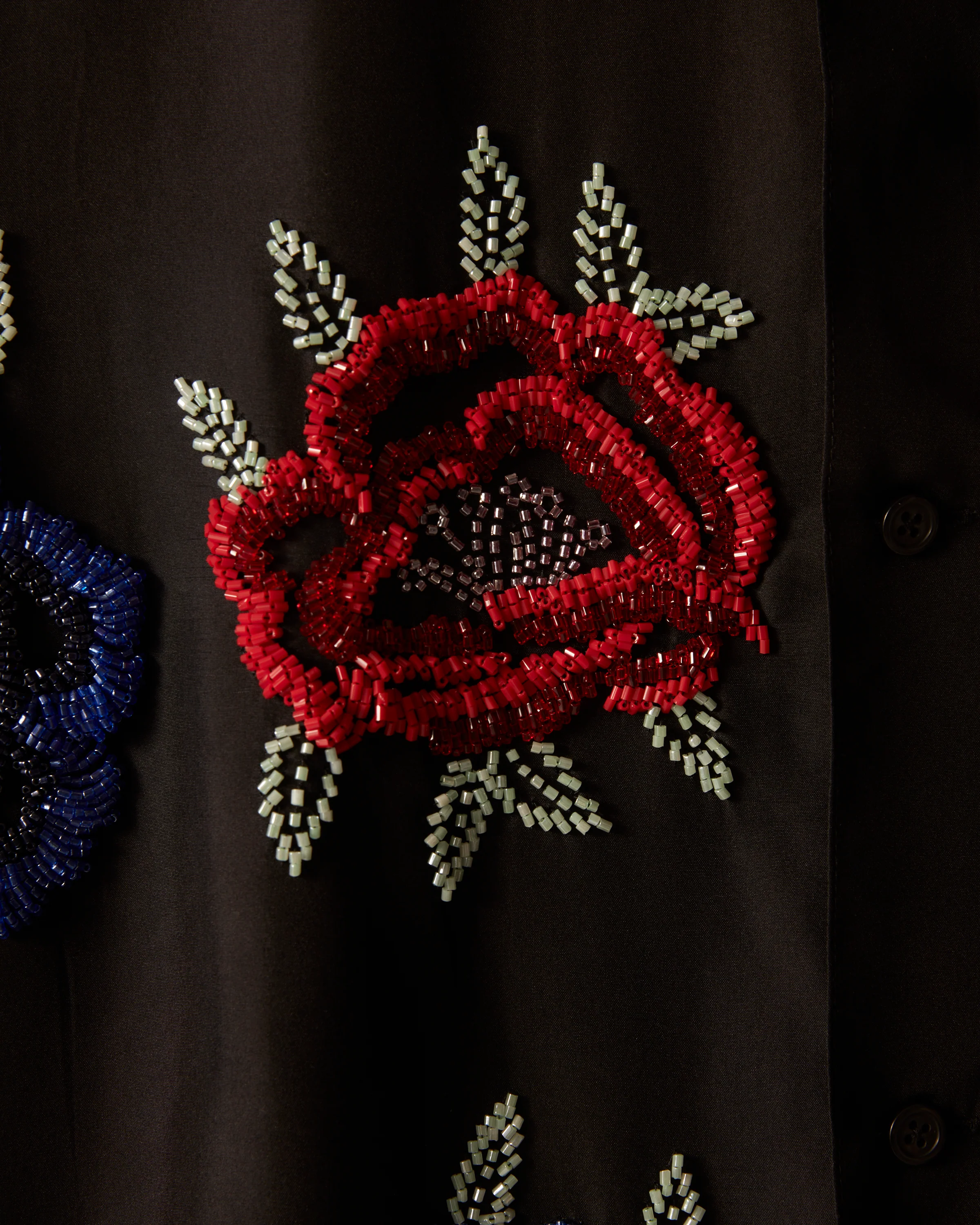 Beaded Poppy Long Sleeve Shirt - Image 3