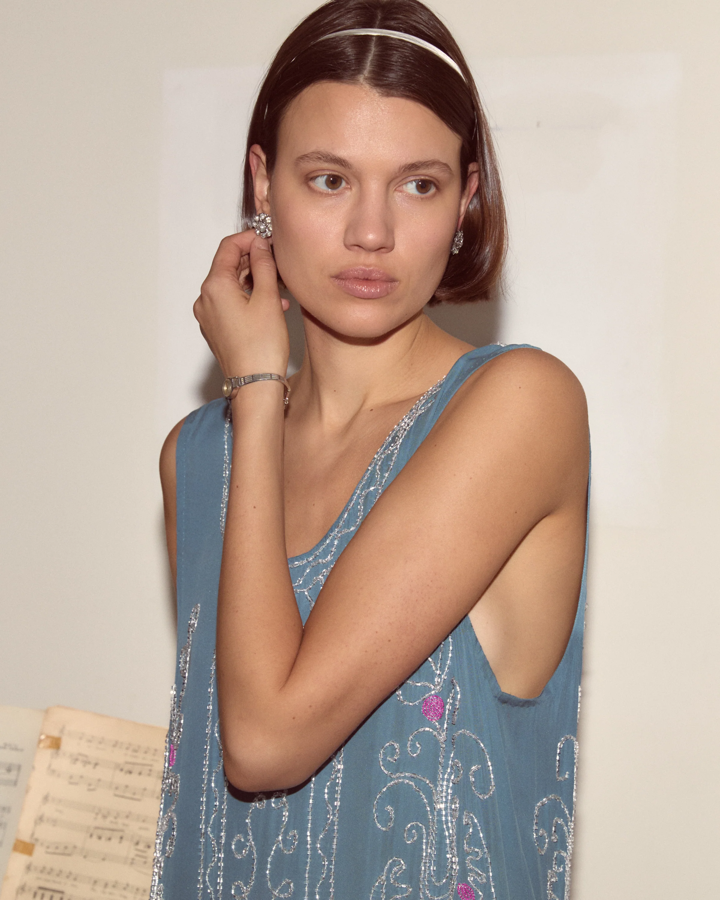 Beaded Sea Flower Dress