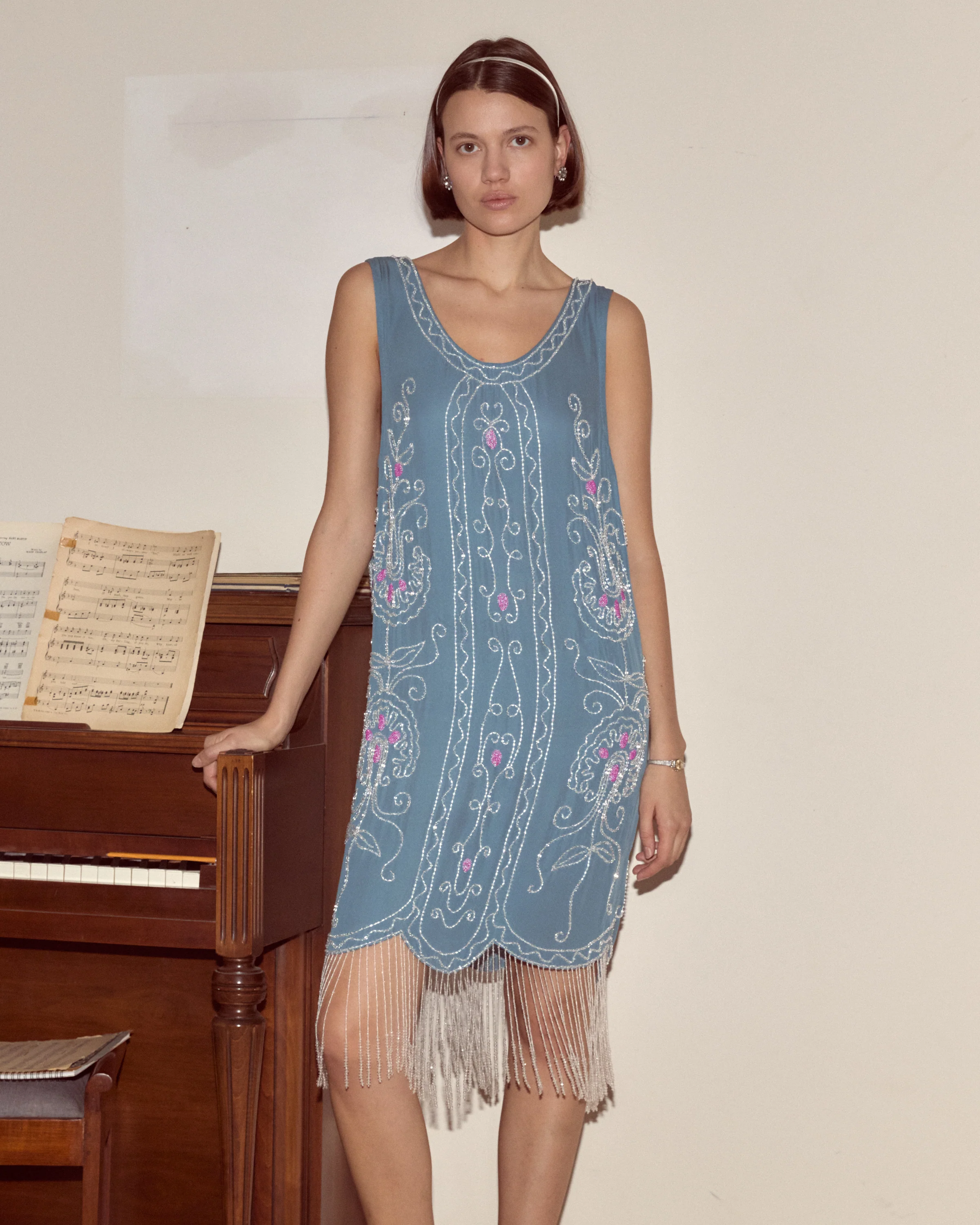 Beaded Sea Flower Dress - Image 2
