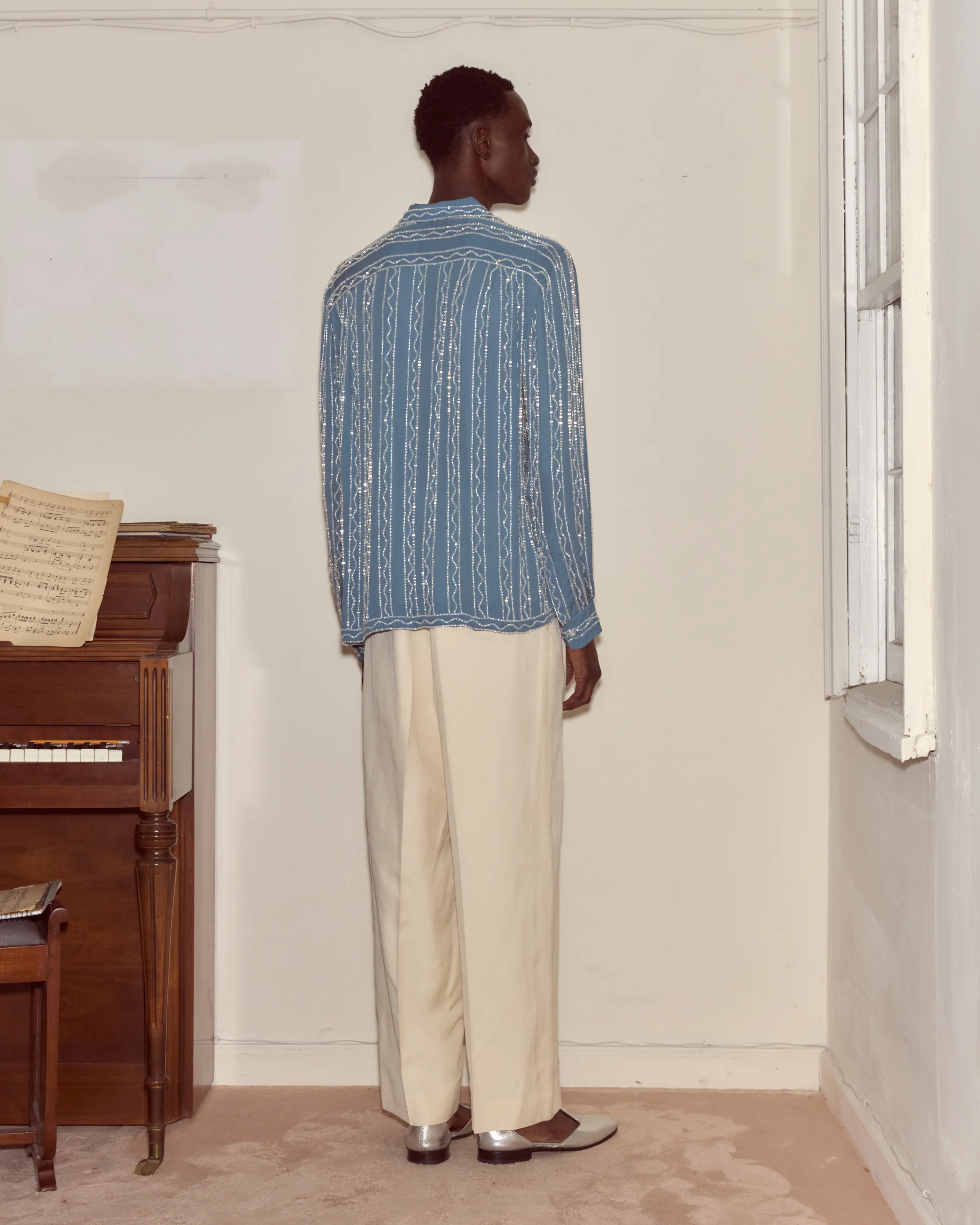 Beaded Sea Stripe Shirt - Image 4