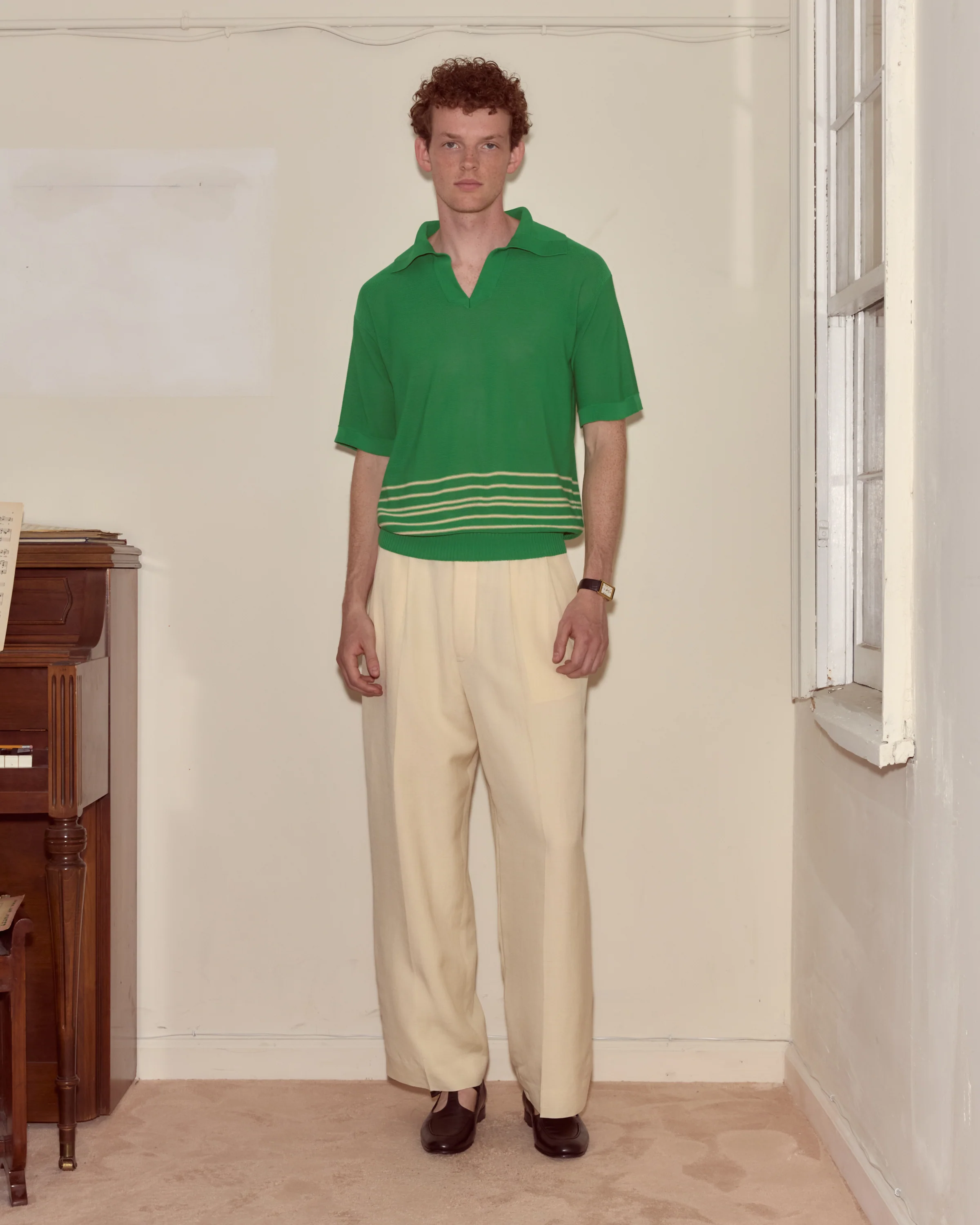 Bentgrass Boxy Polo