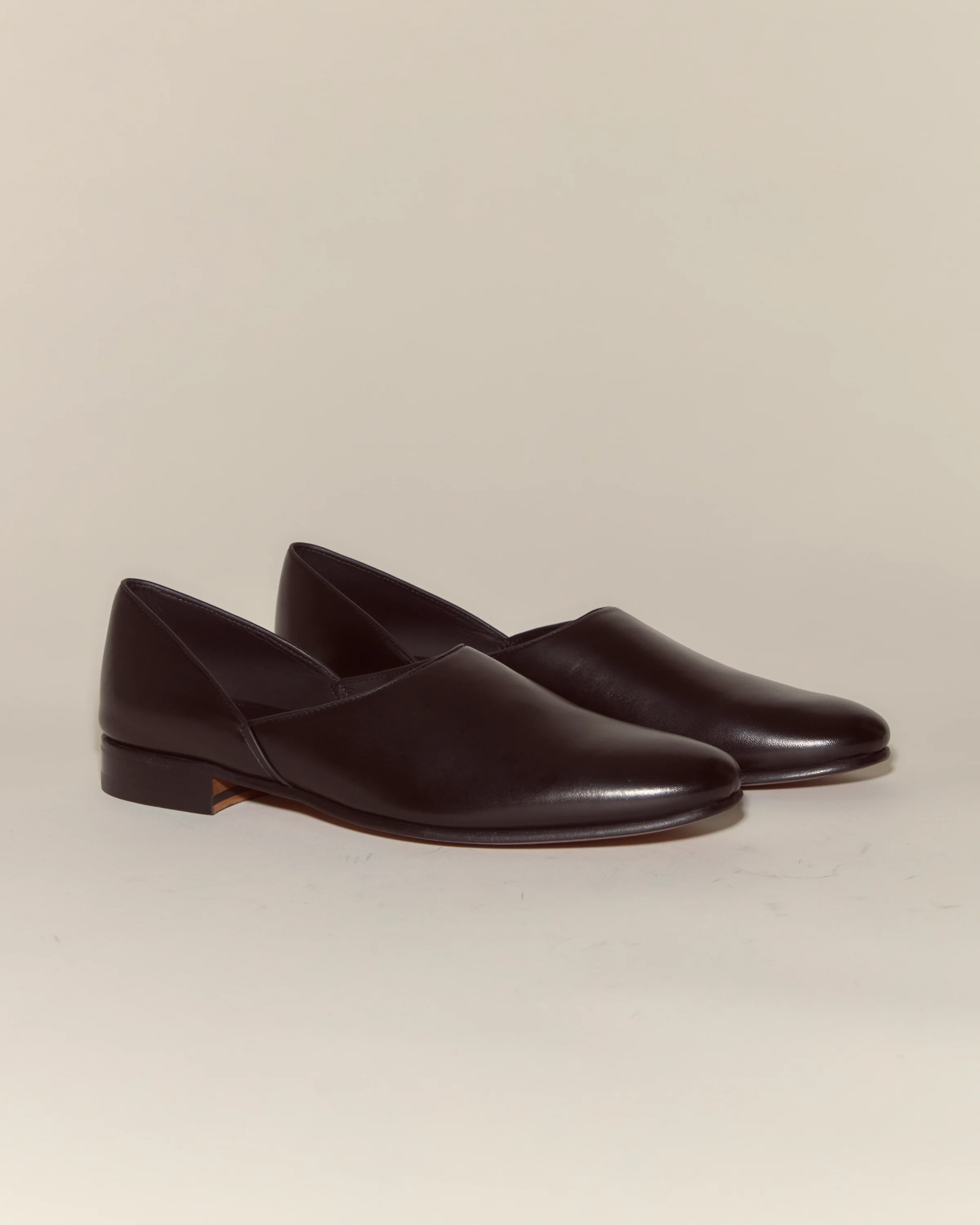 Leather House Shoes - Black - Image 2