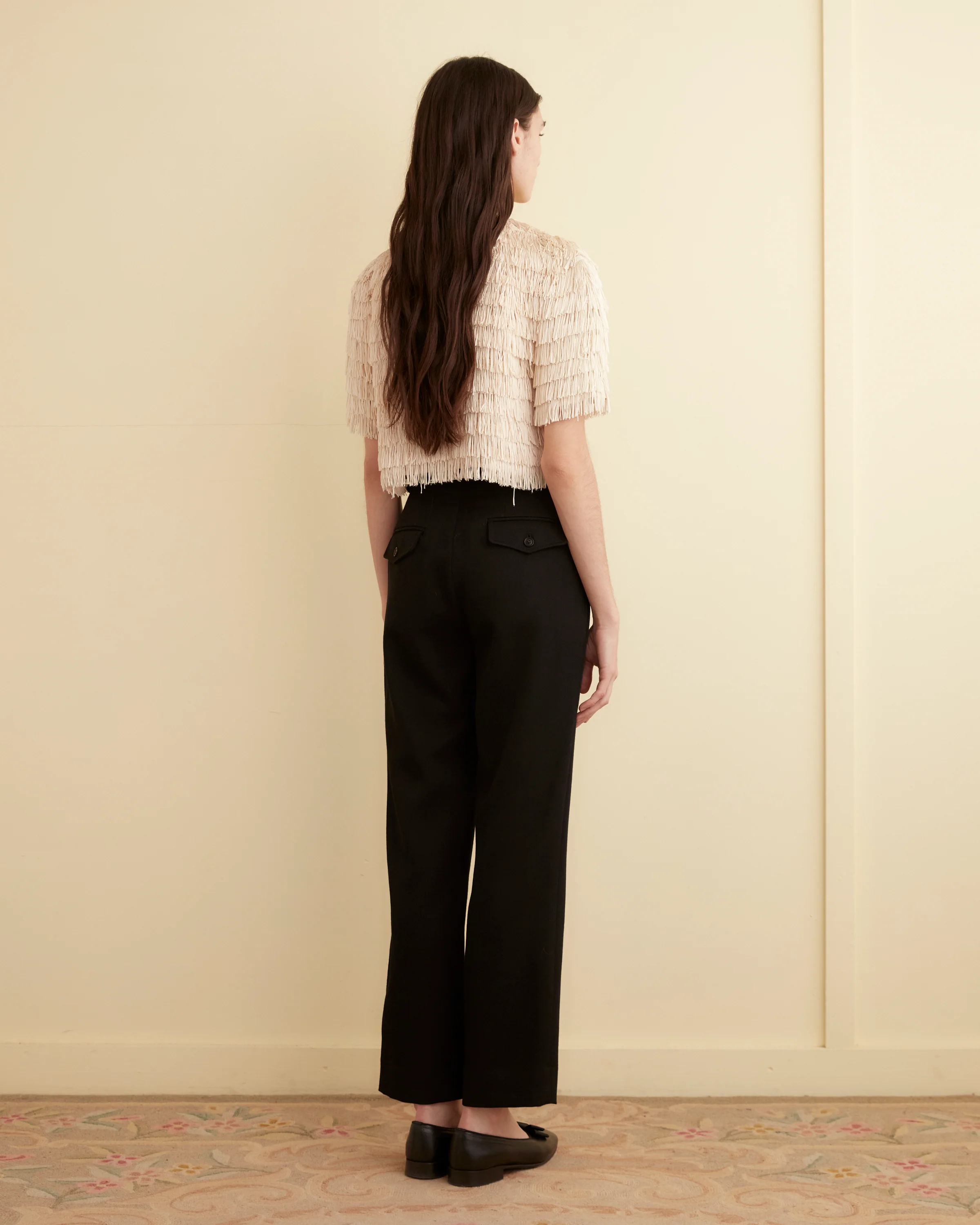 Bombard Fringe Top - Cream - Image 3