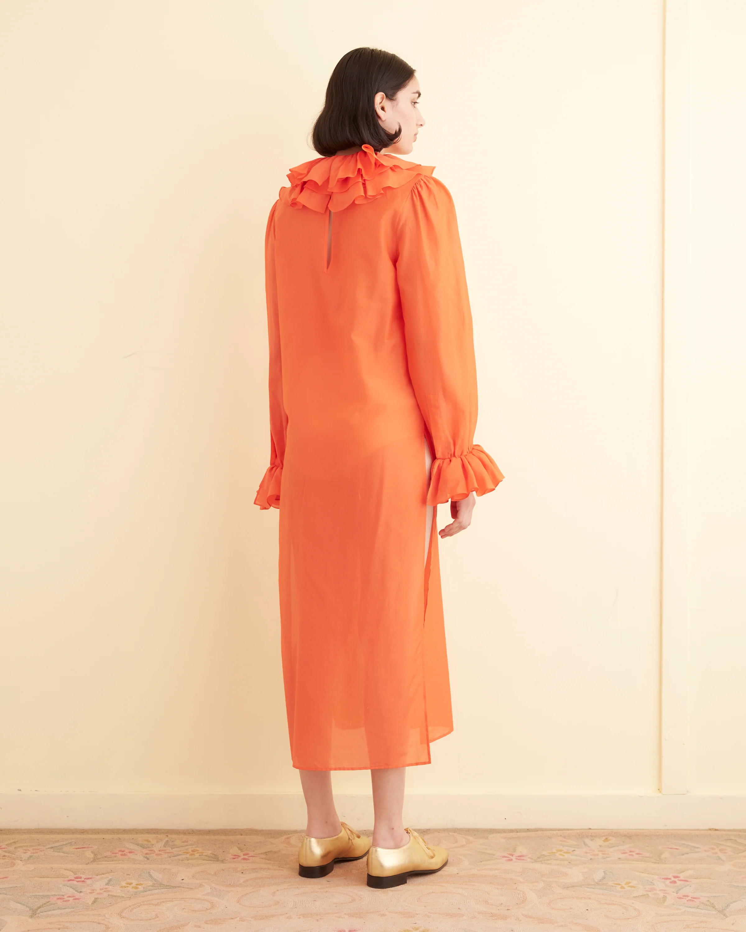 Boo Ruffle Gown - Orange - Image 3