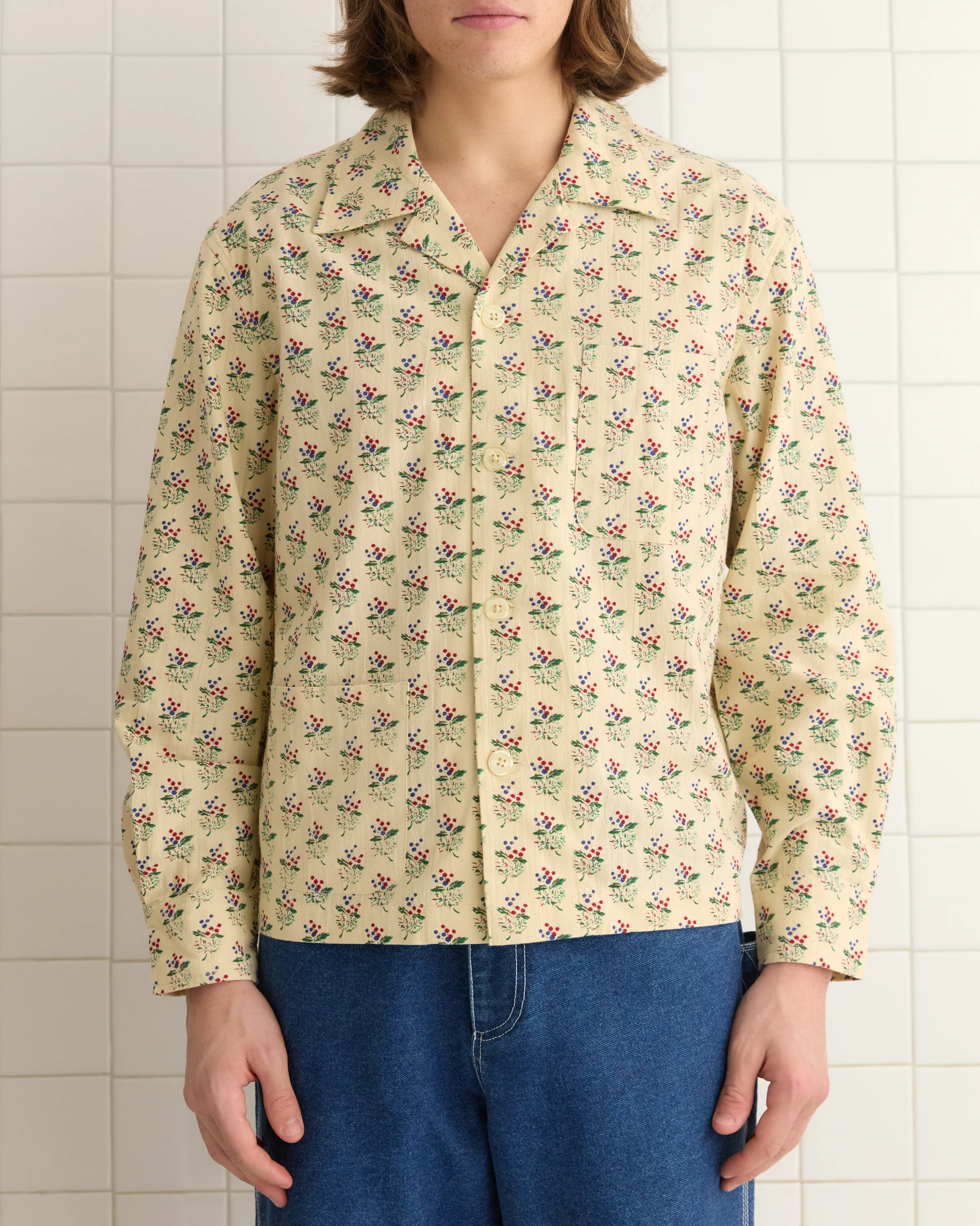 Boston Flower Long Sleeve Shirt