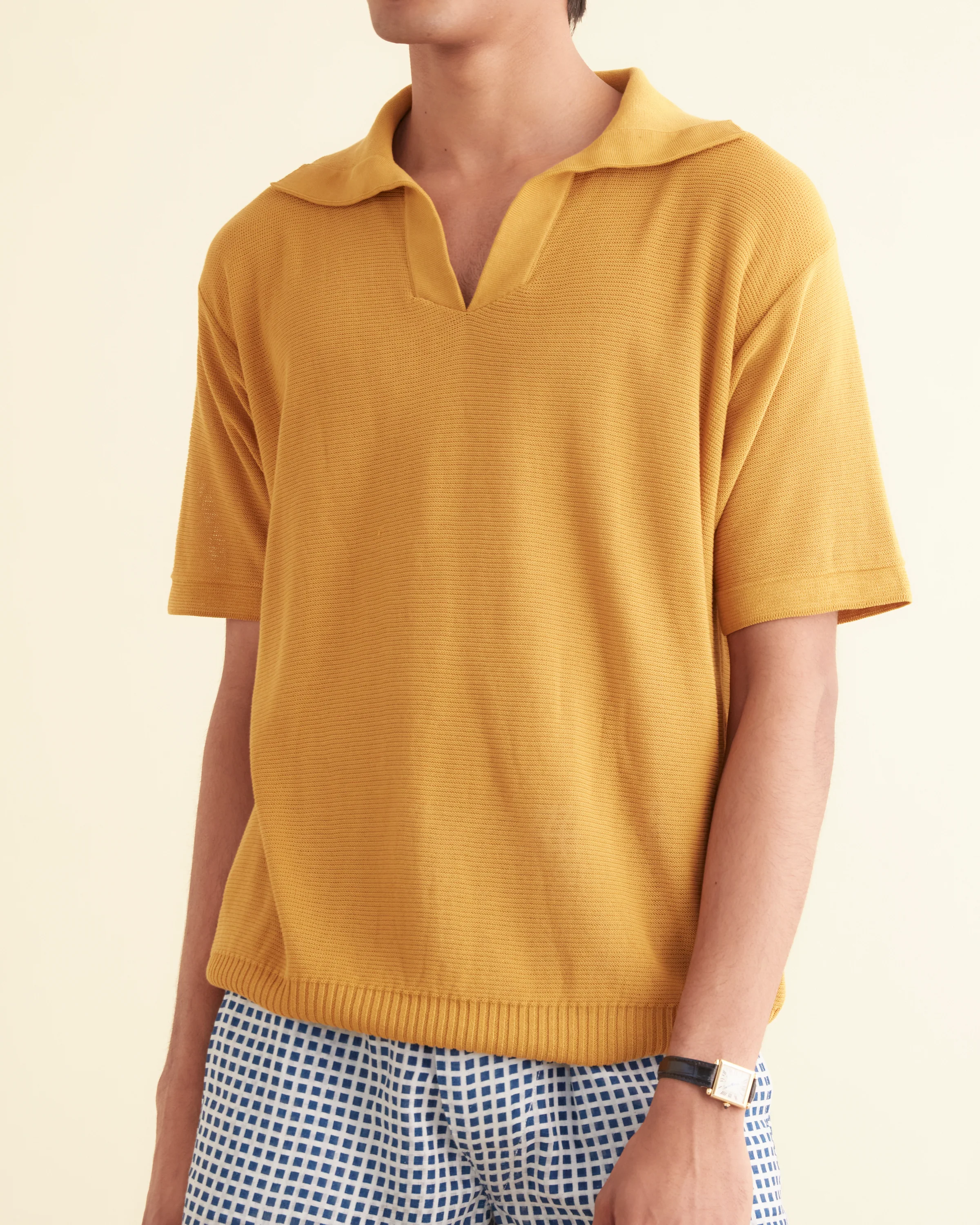 Boxy Polo - Mustard - Image 2