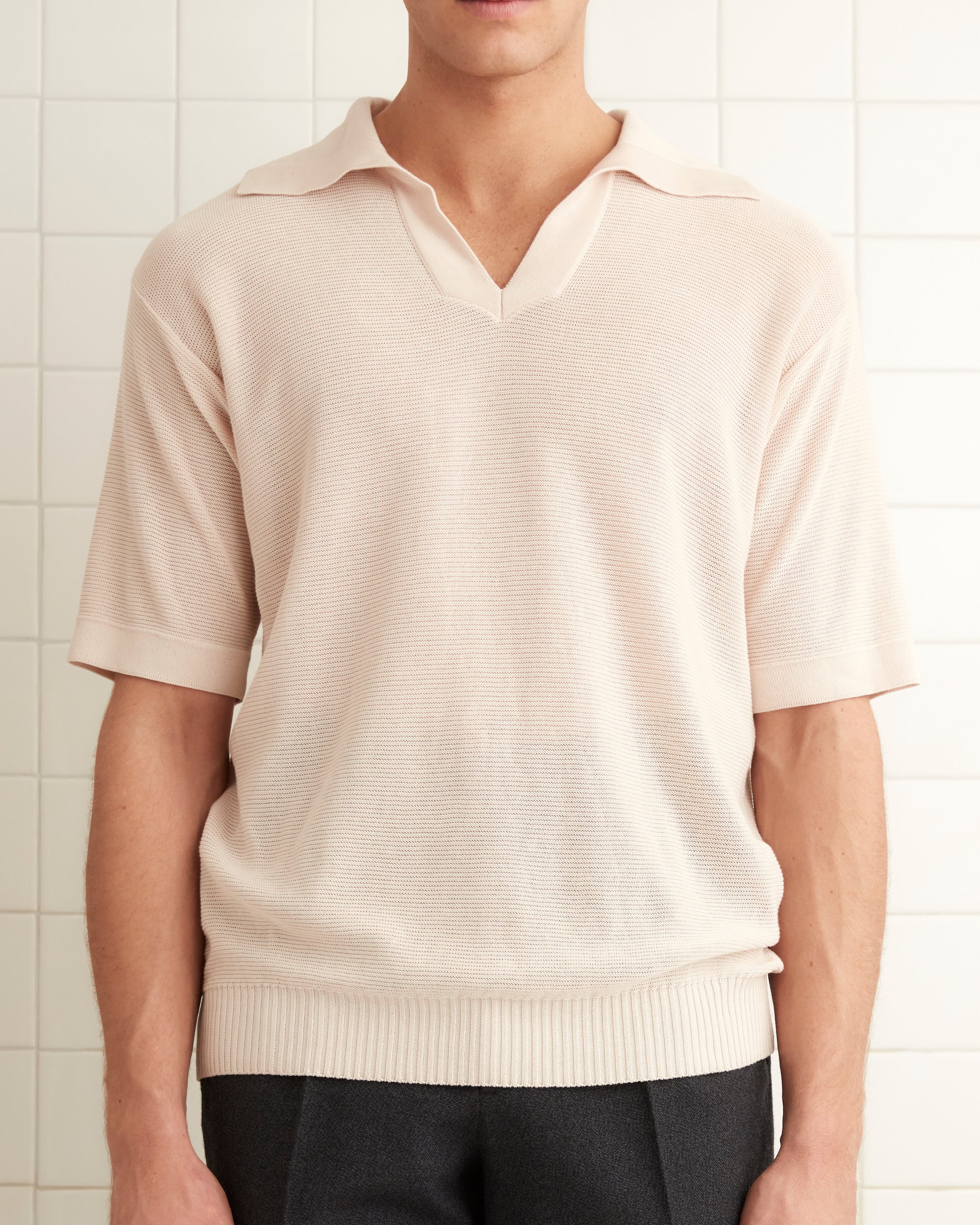 Boxy Polo - Ecru - Image 2