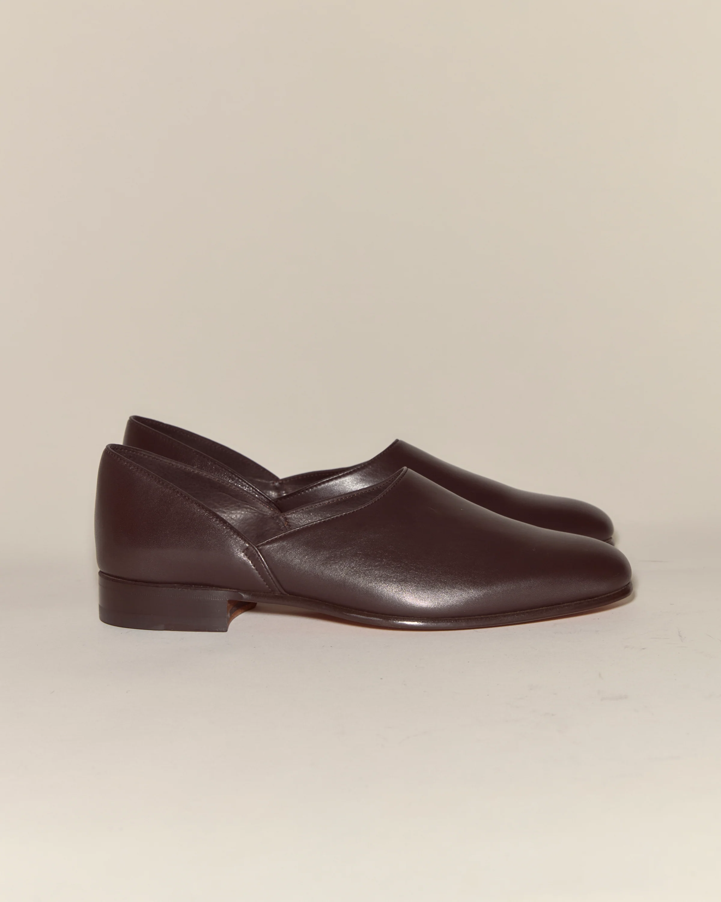 Leather House Shoes - Brown - Image 3