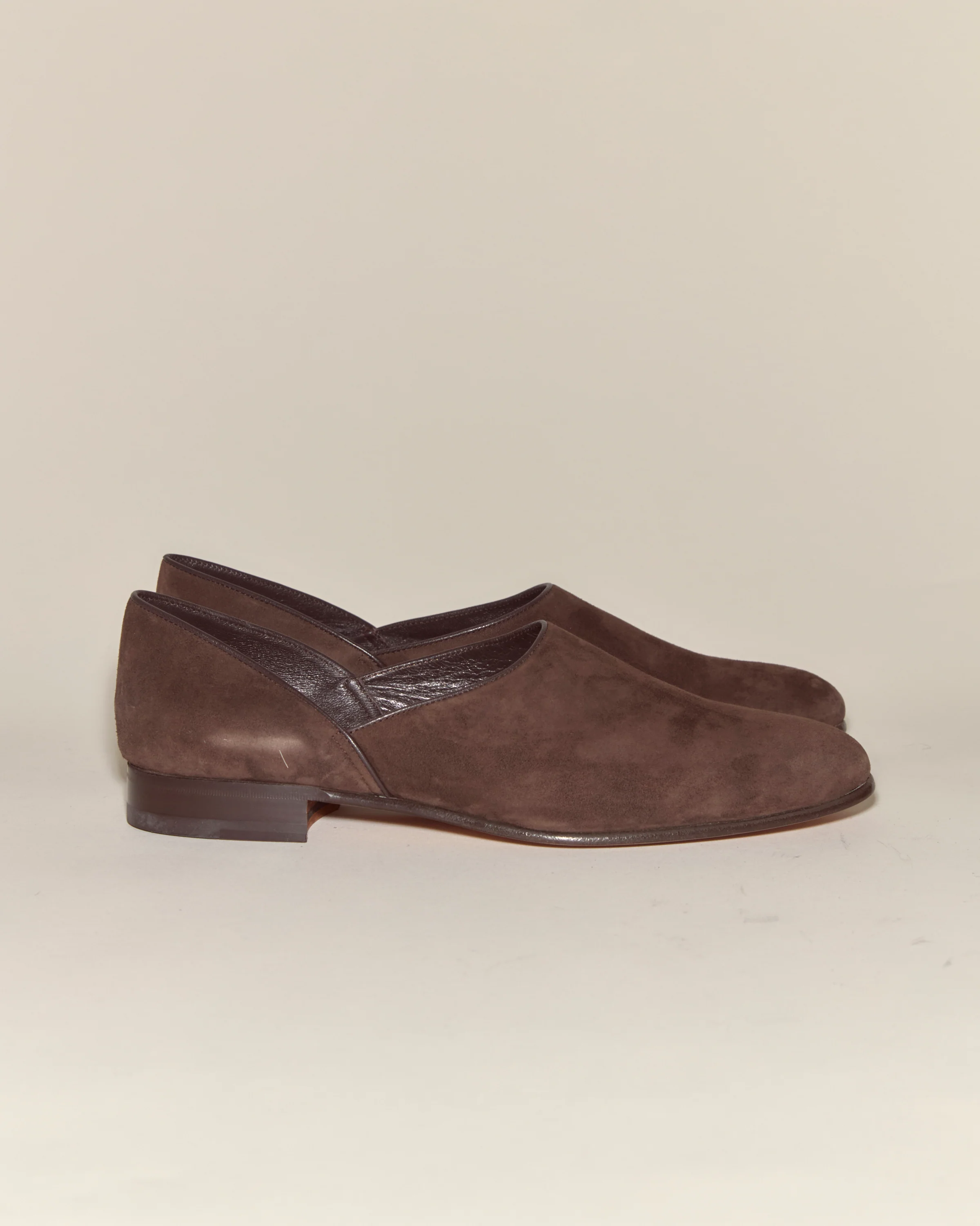 Suede House Shoes - Brown - Image 2