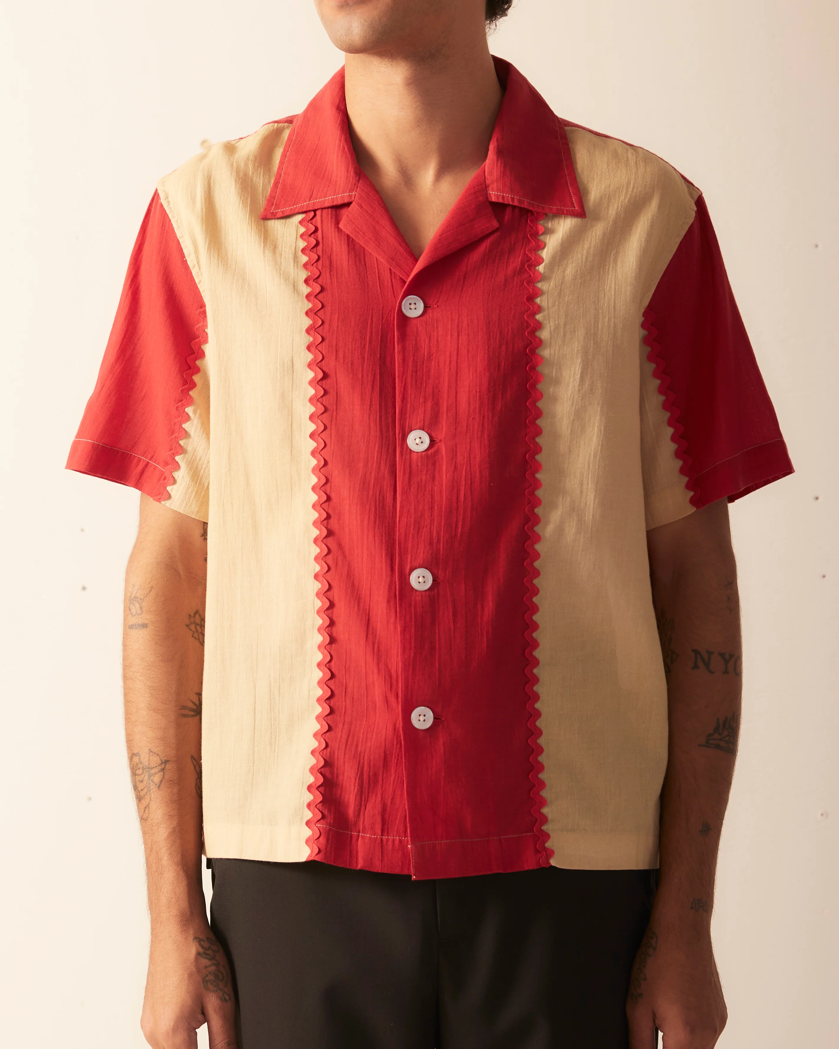 Bunting Stripe Short Sleeve Shirt - Image 2