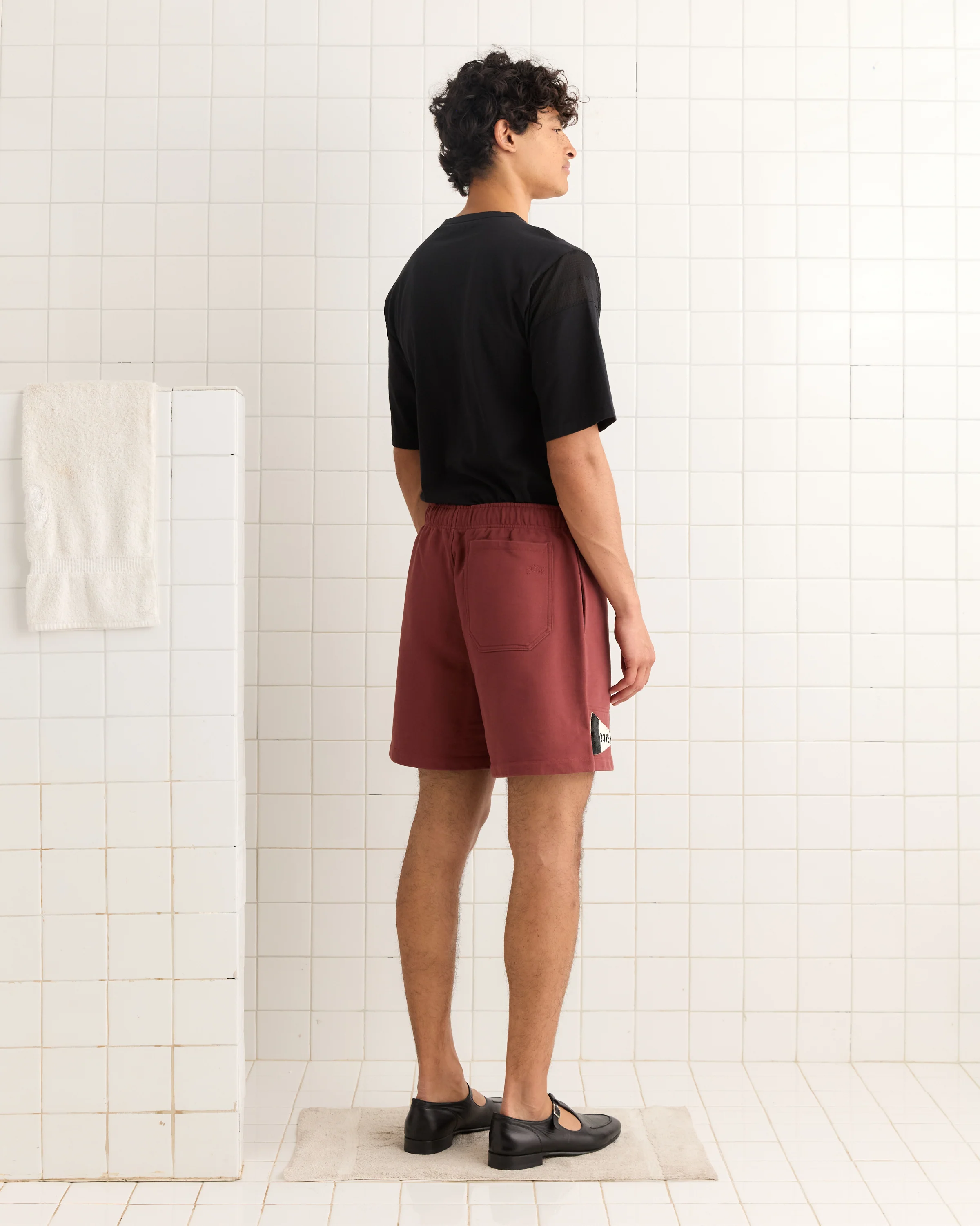 Burgundy Pennant Shorts - Image 4