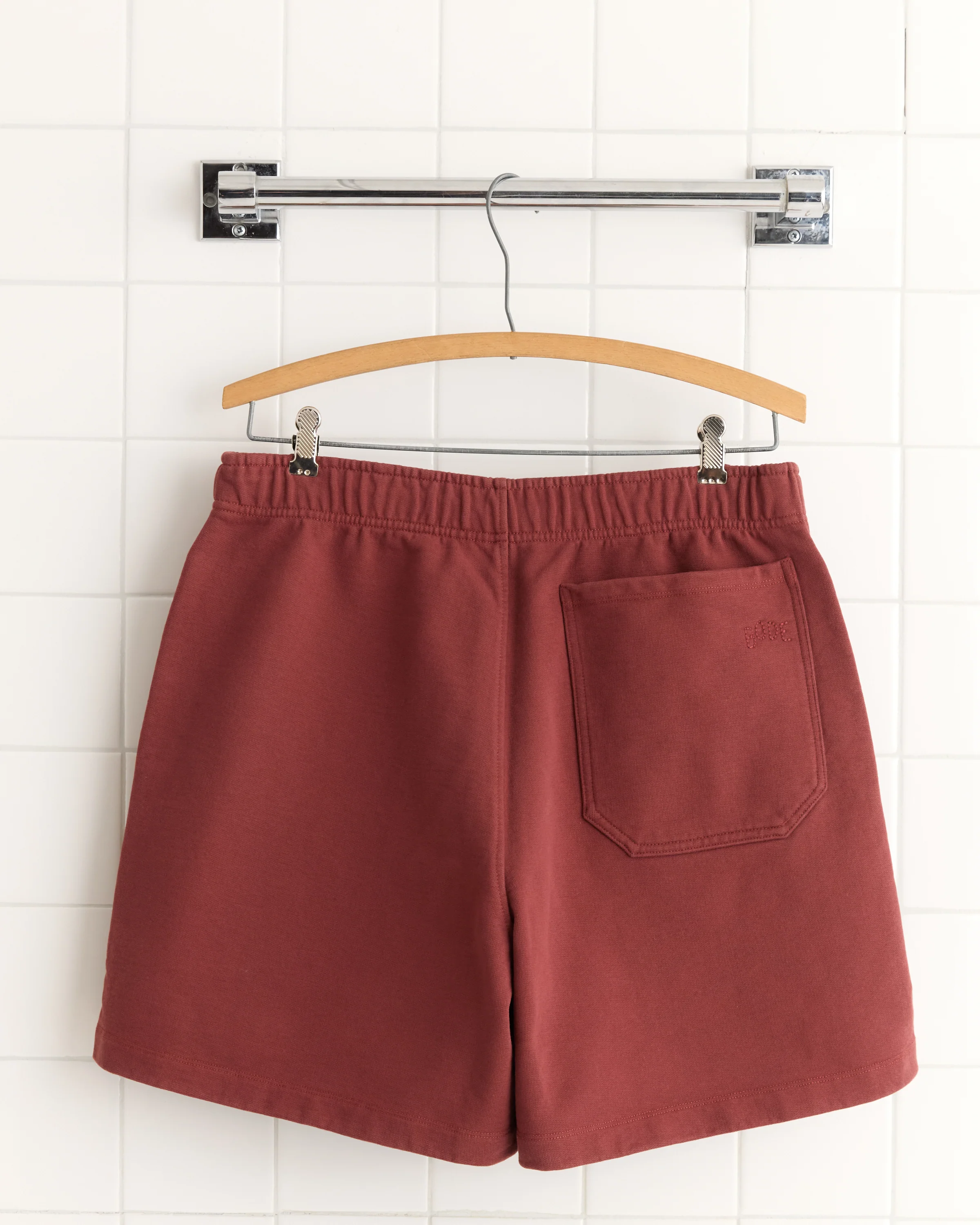 Burgundy Pennant Shorts - Image 6