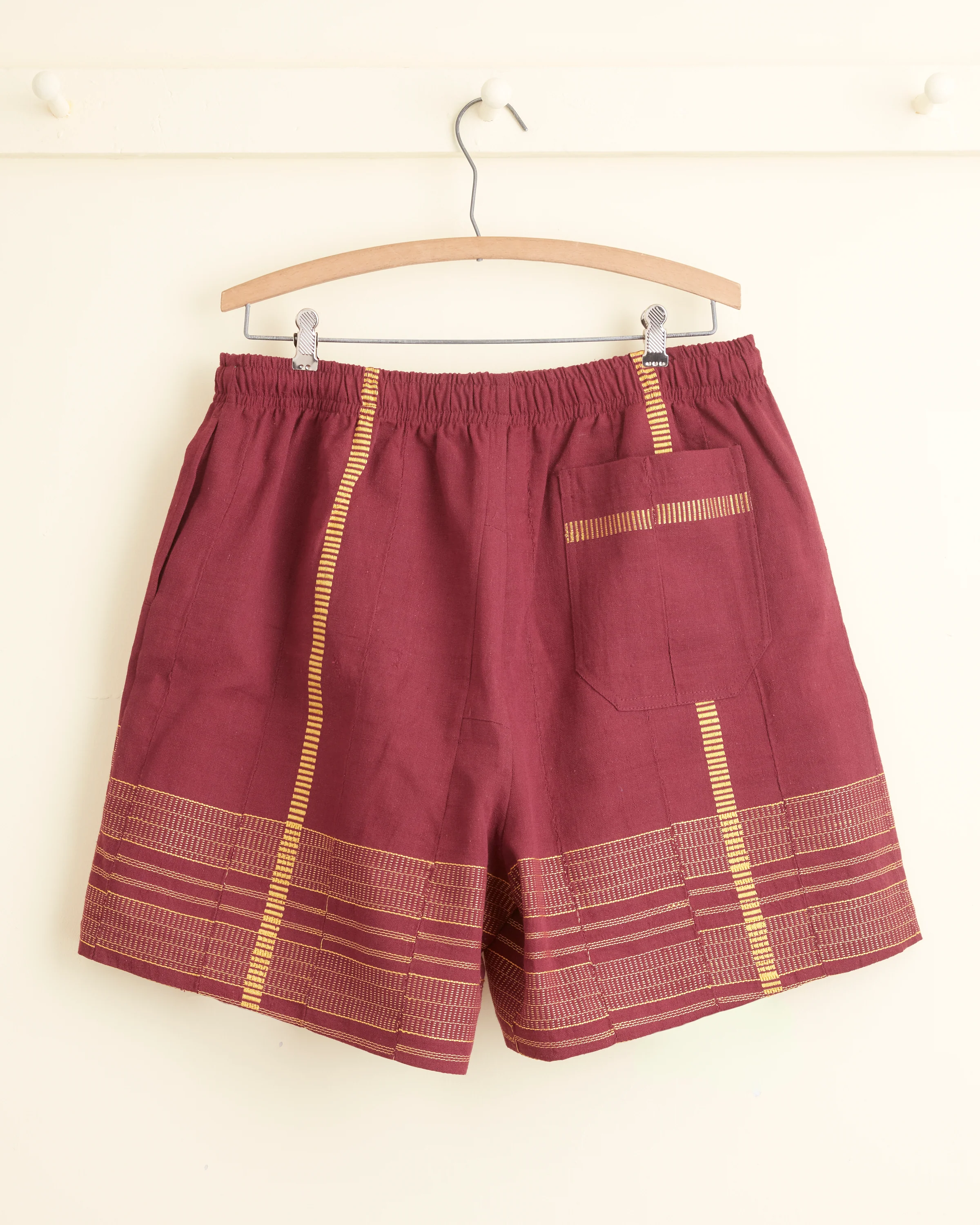 Burgundy Railway Shorts - XXL - Image 3