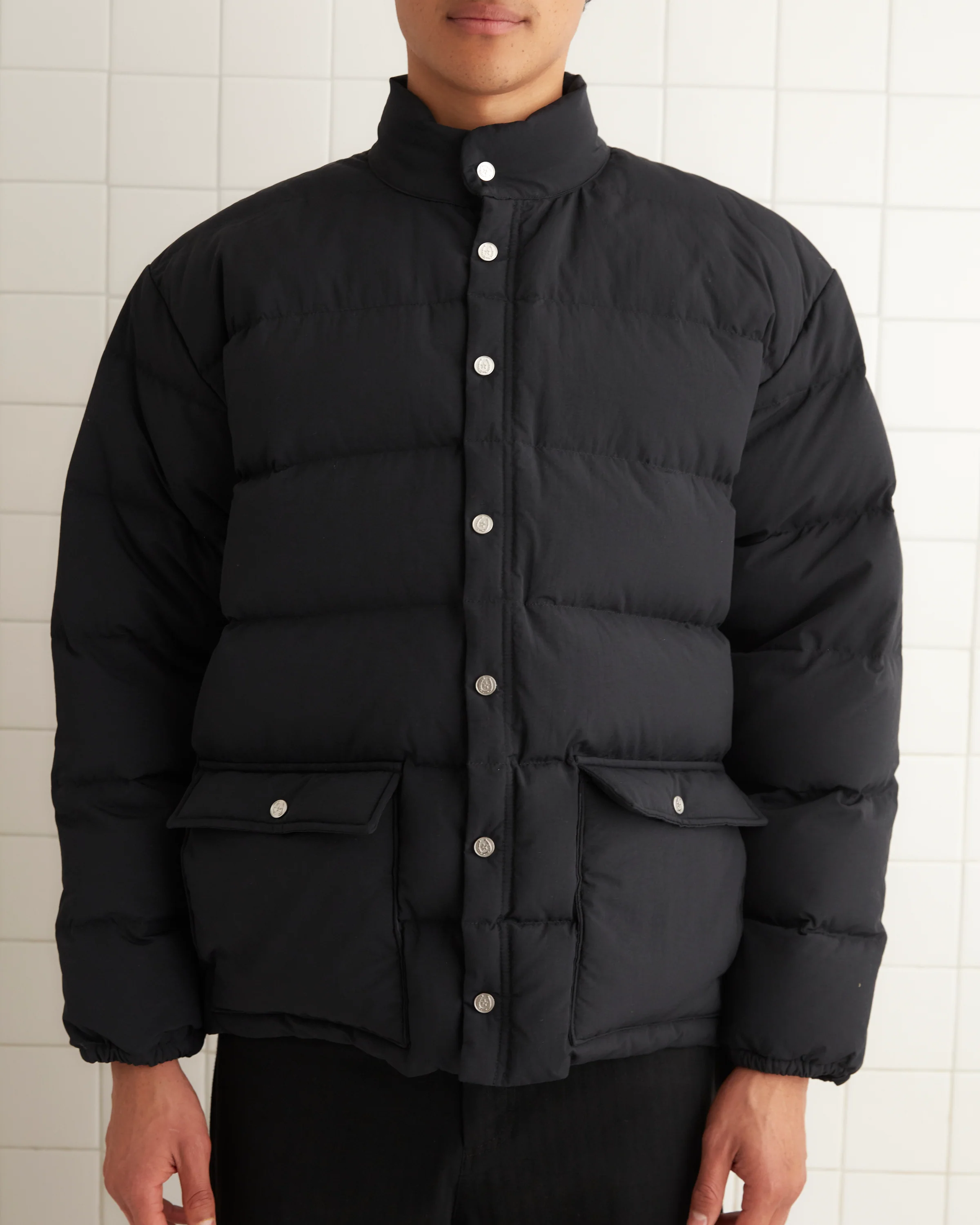 Burlington Puffer Jacket - Black - Image 2