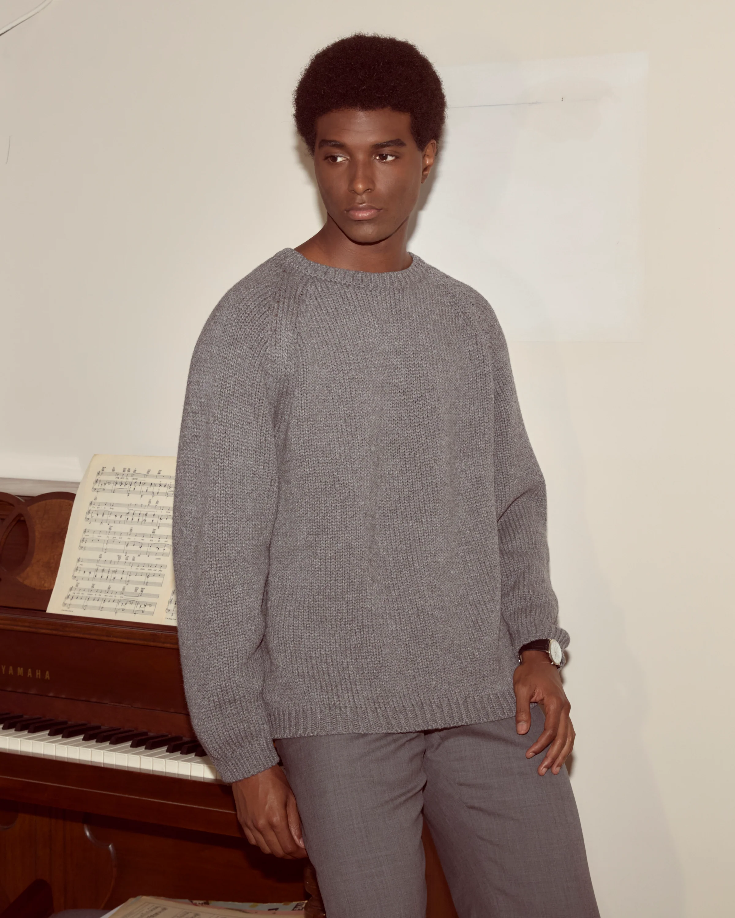 Cashmere Crewneck - Grey