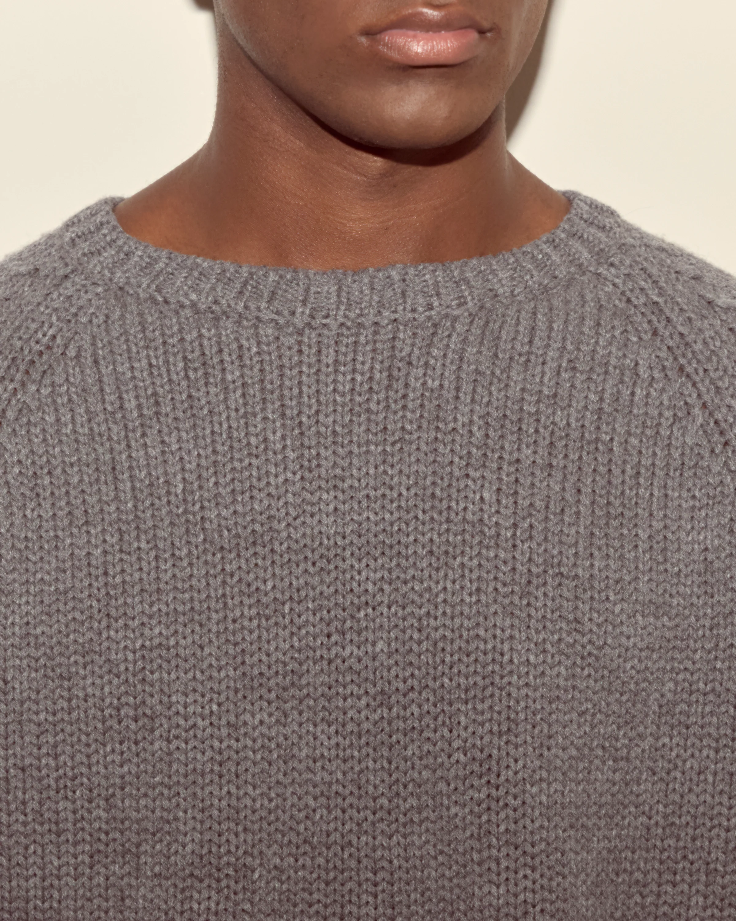 Cashmere Crewneck - Grey - Image 3