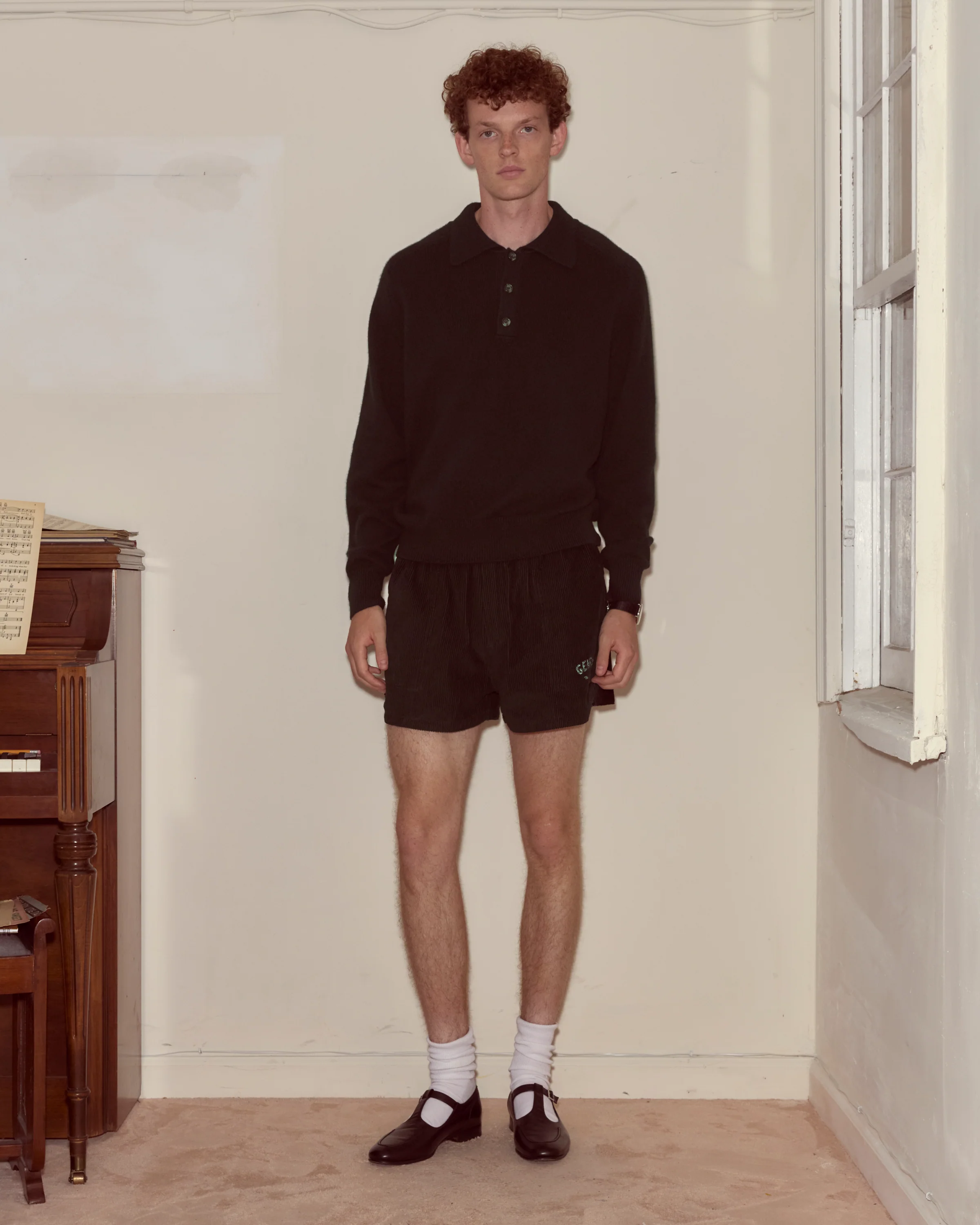 Cashmere Polo - Black - Image 2