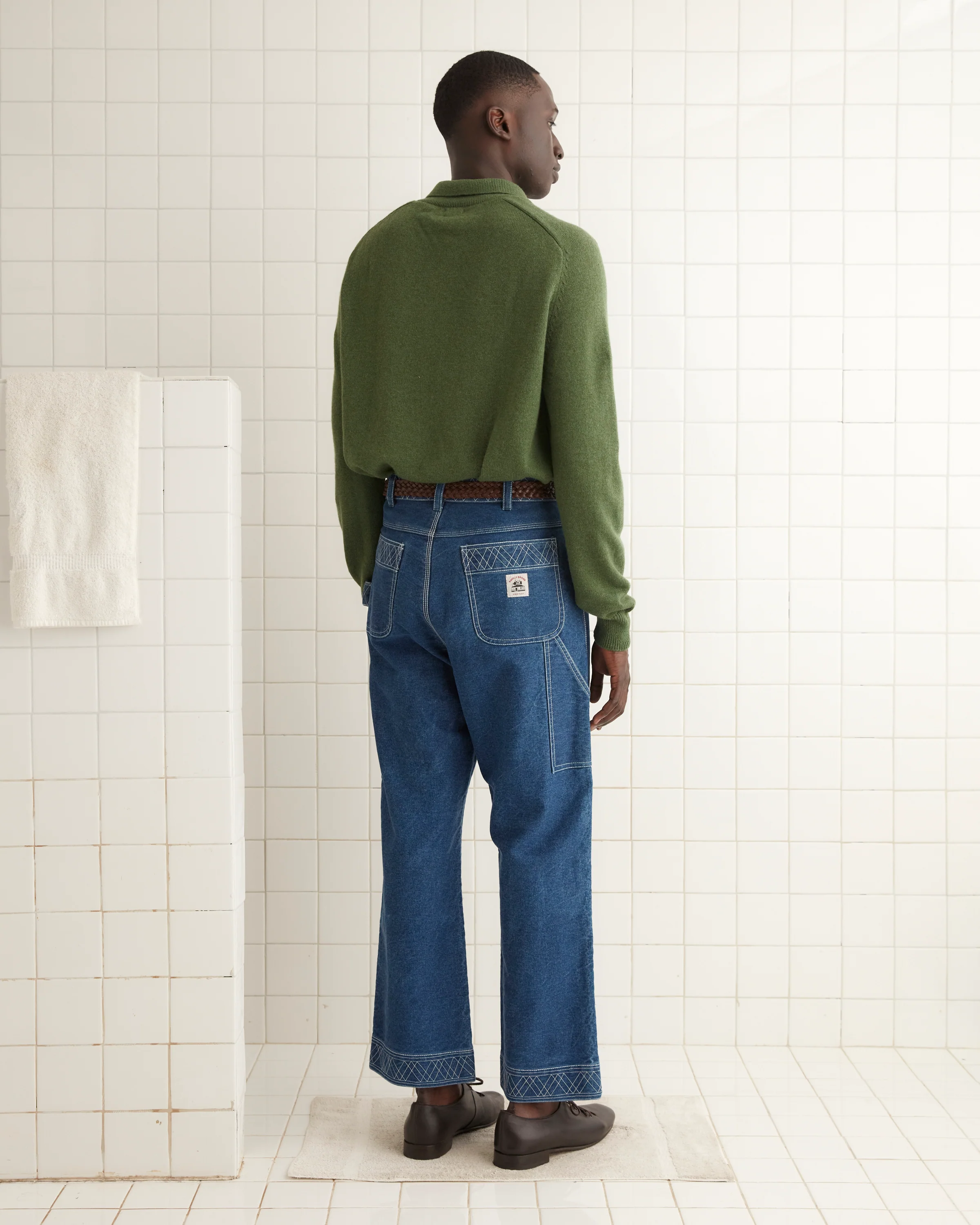 Cashmere Polo - Green - Image 3