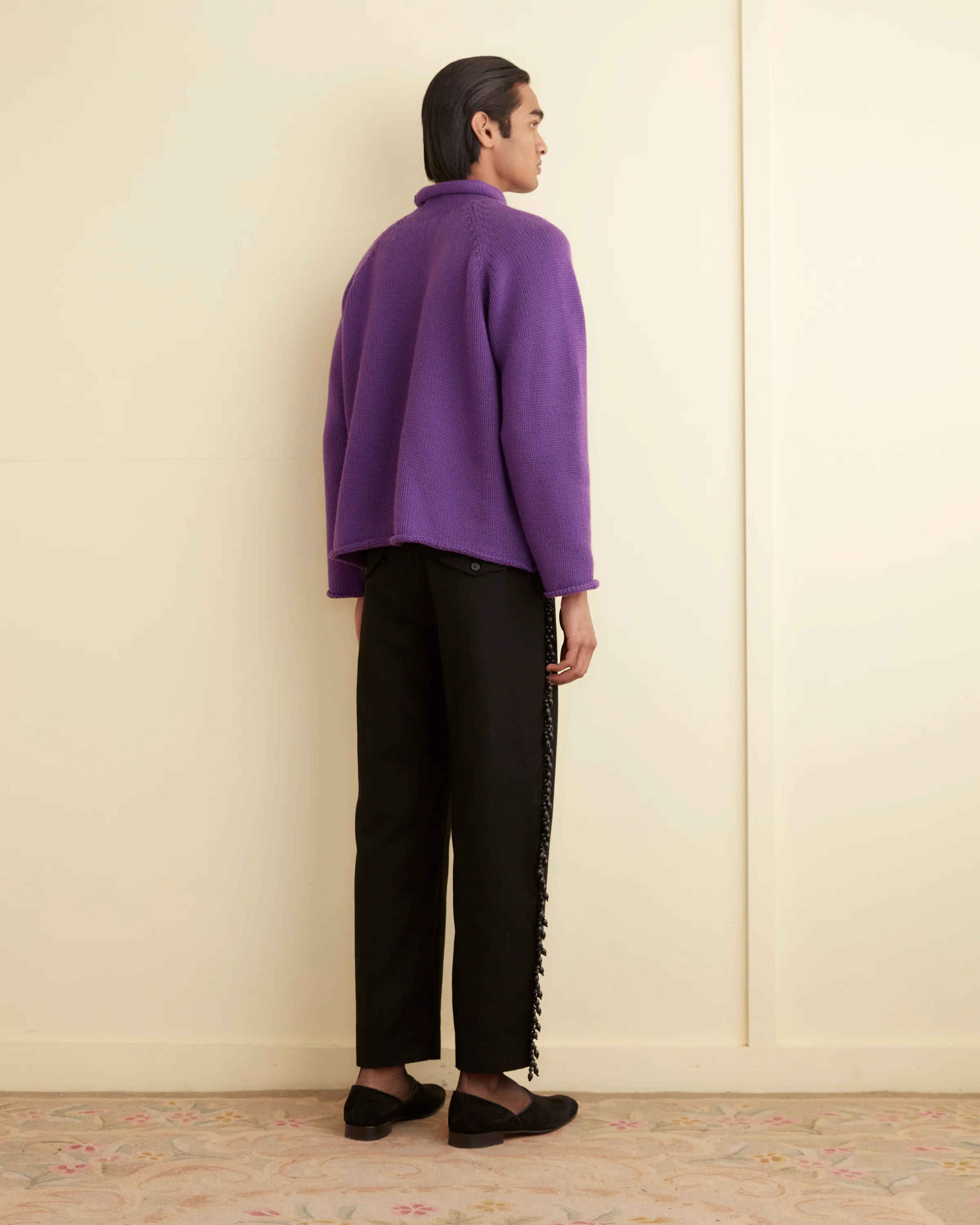 Cashmere Rollneck - Purple - Image 3