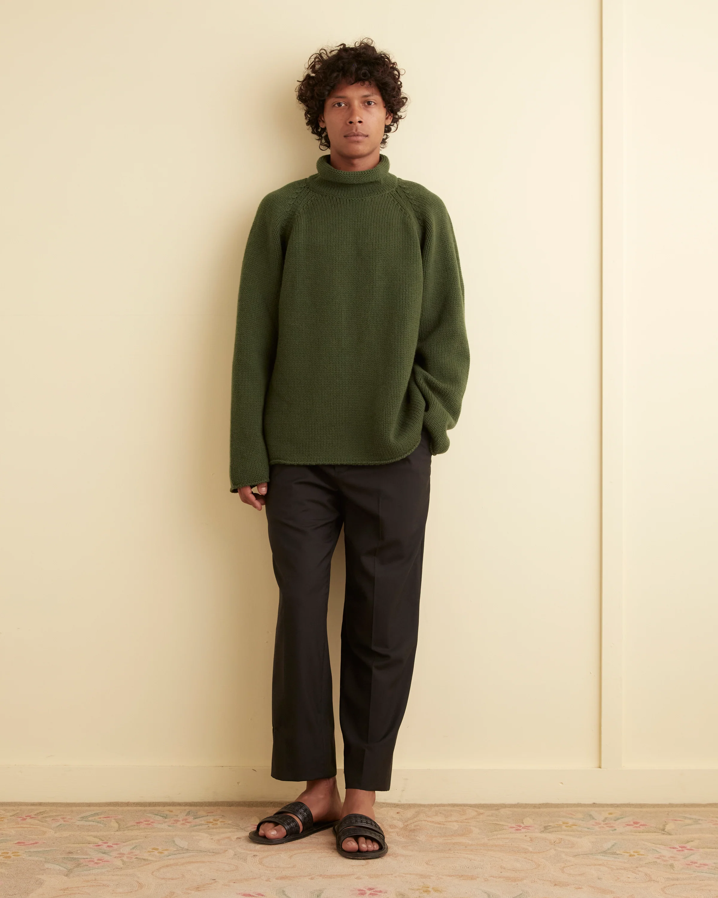 Cashmere Rollneck - Green