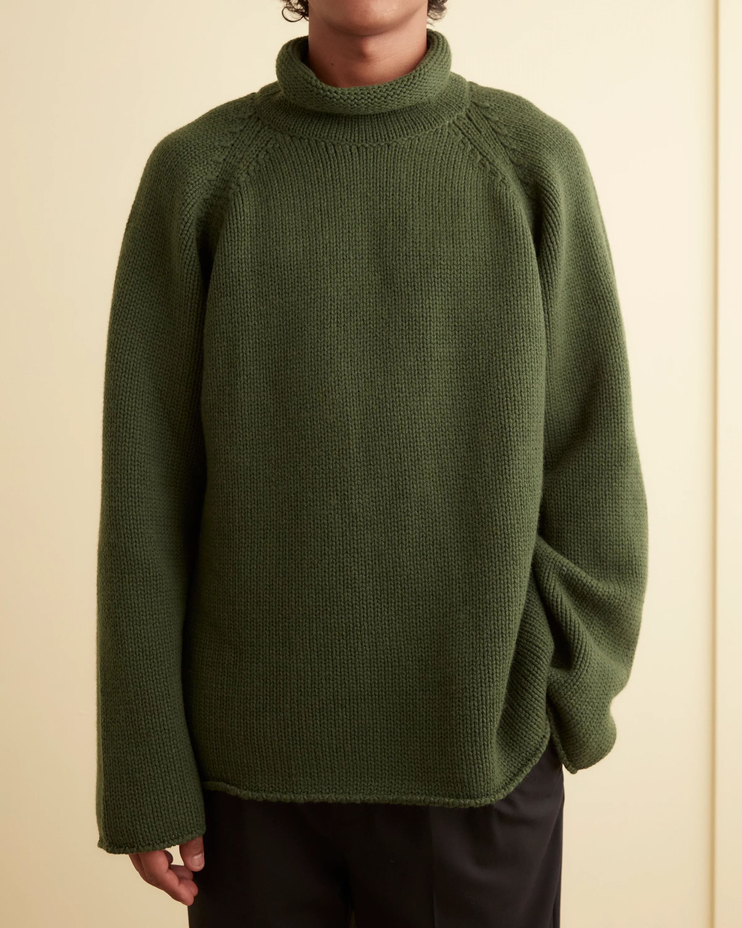Cashmere Rollneck - Green - Image 2
