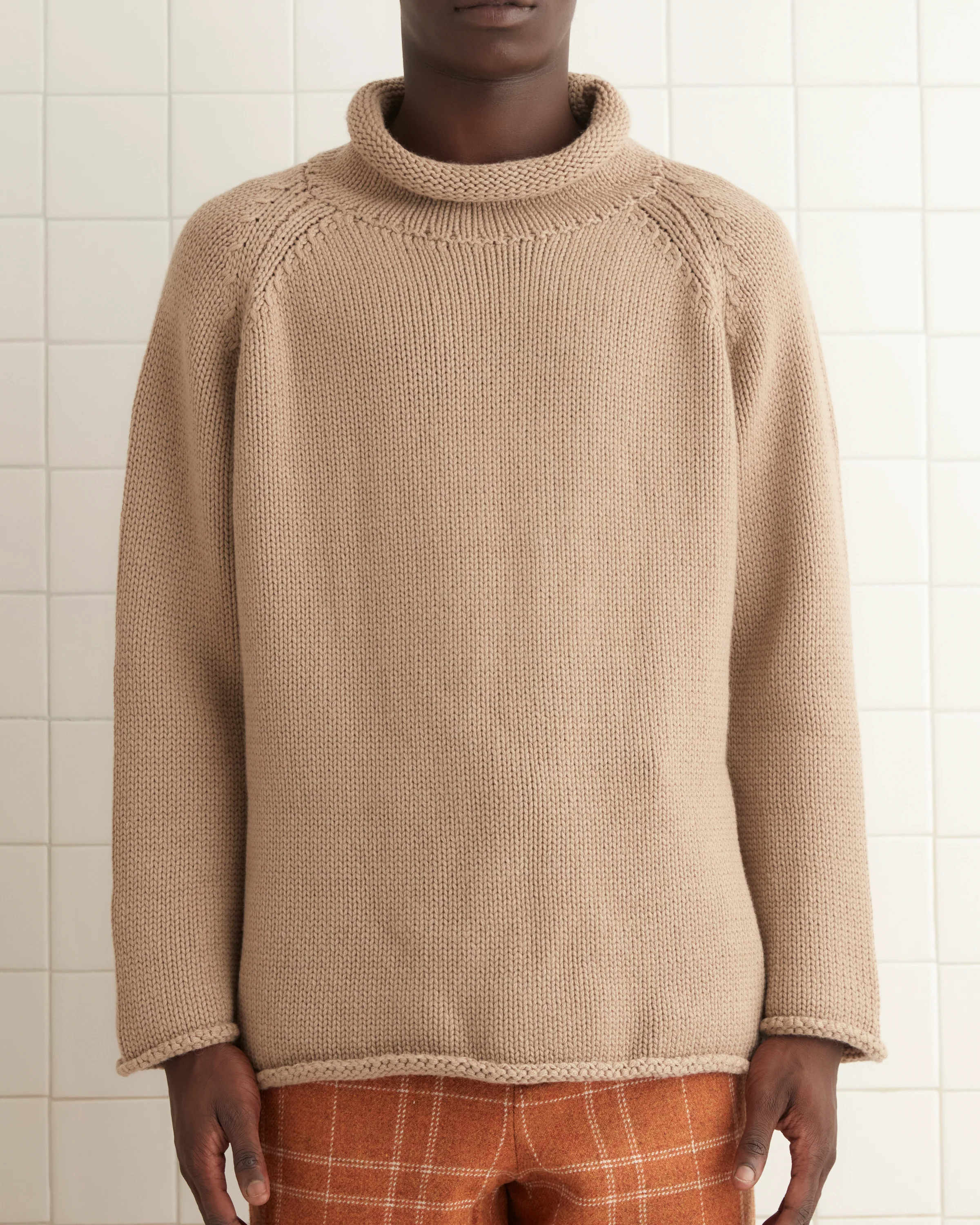 Cashmere Rollneck - Oatmeal - Image 2
