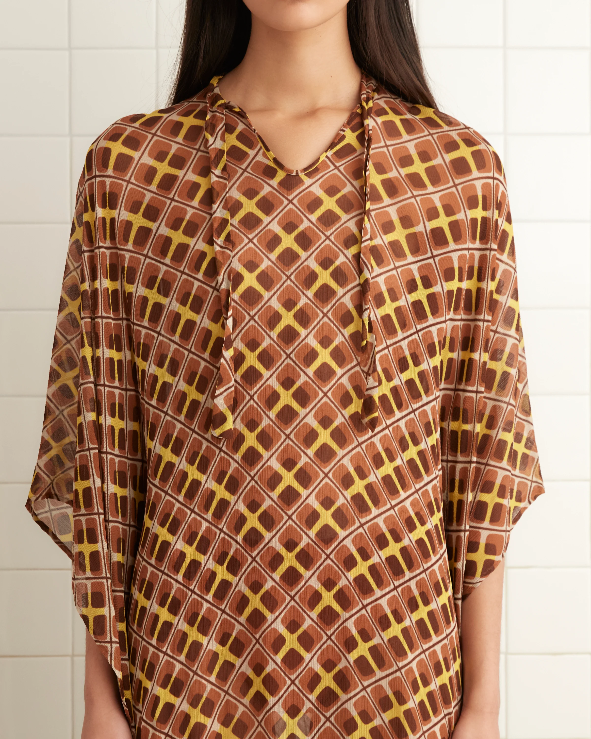 Cattail Plaid Kaftan - Image 2