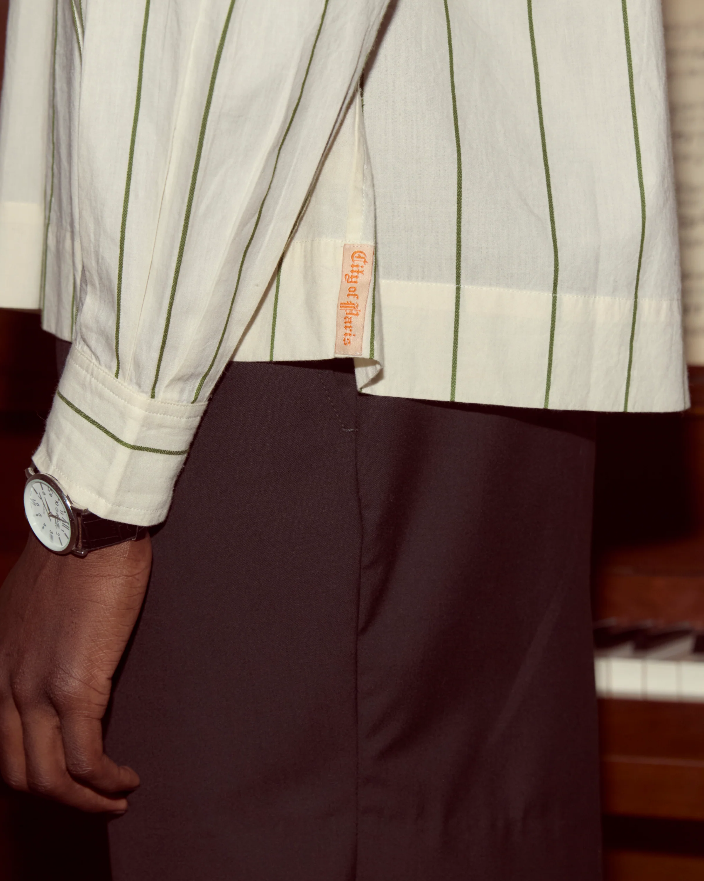 Celery Stripe Cricket Shirt - Image 4