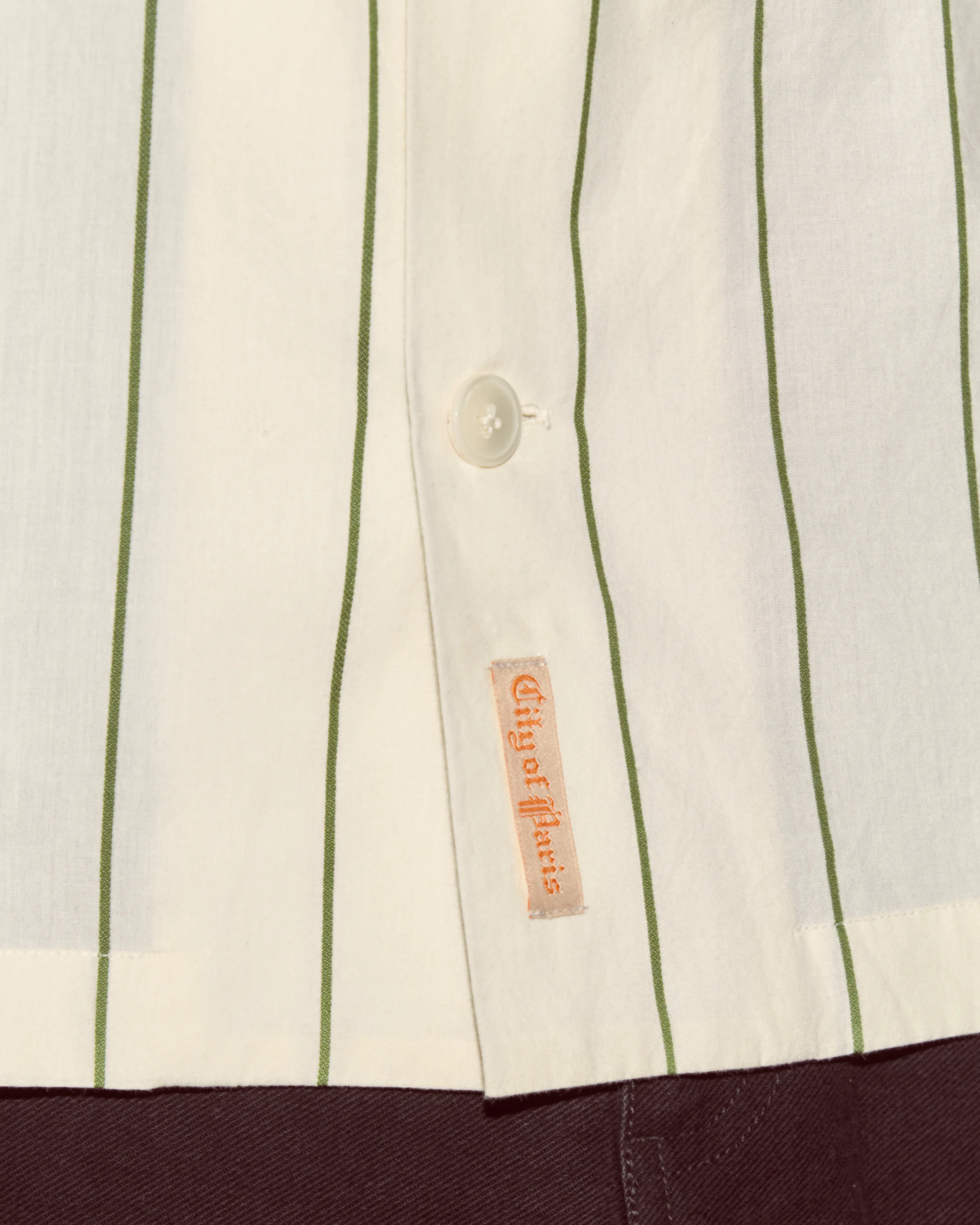Celery Stripe Short Sleeve Shirt - Image 3