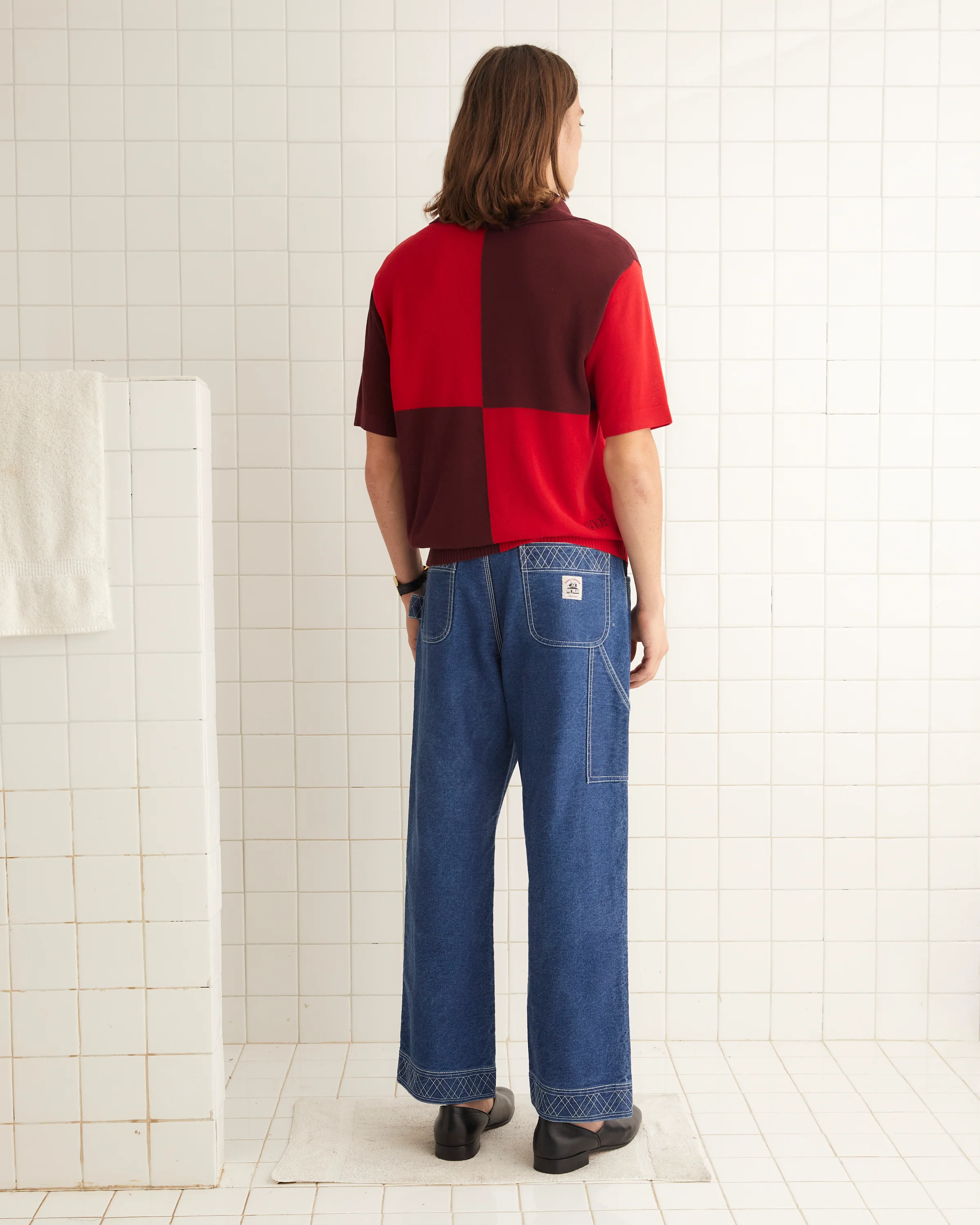Checker Polo - Red/Maroon - Image 3