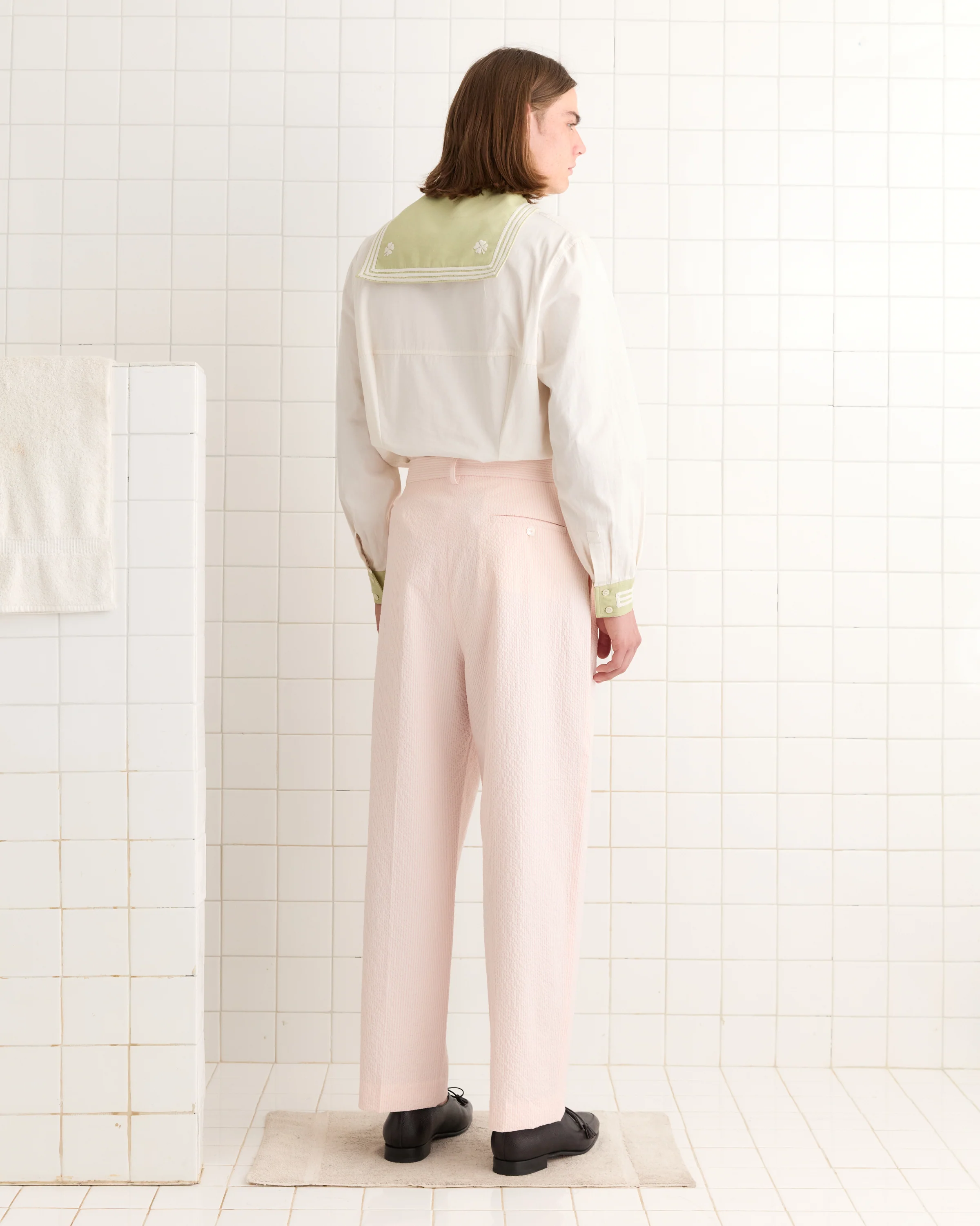 Club Stripe McNab Trousers - Pink/White - Image 3