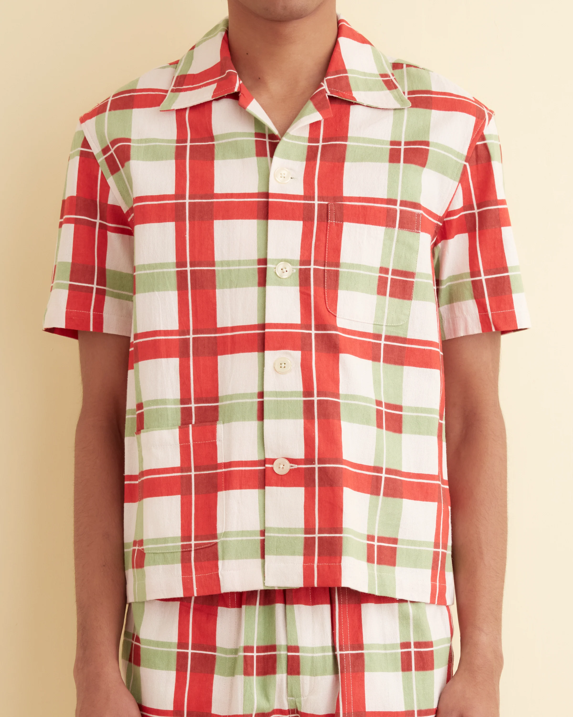 Complementary Plaid Short Sleeve Shirt - Image 3