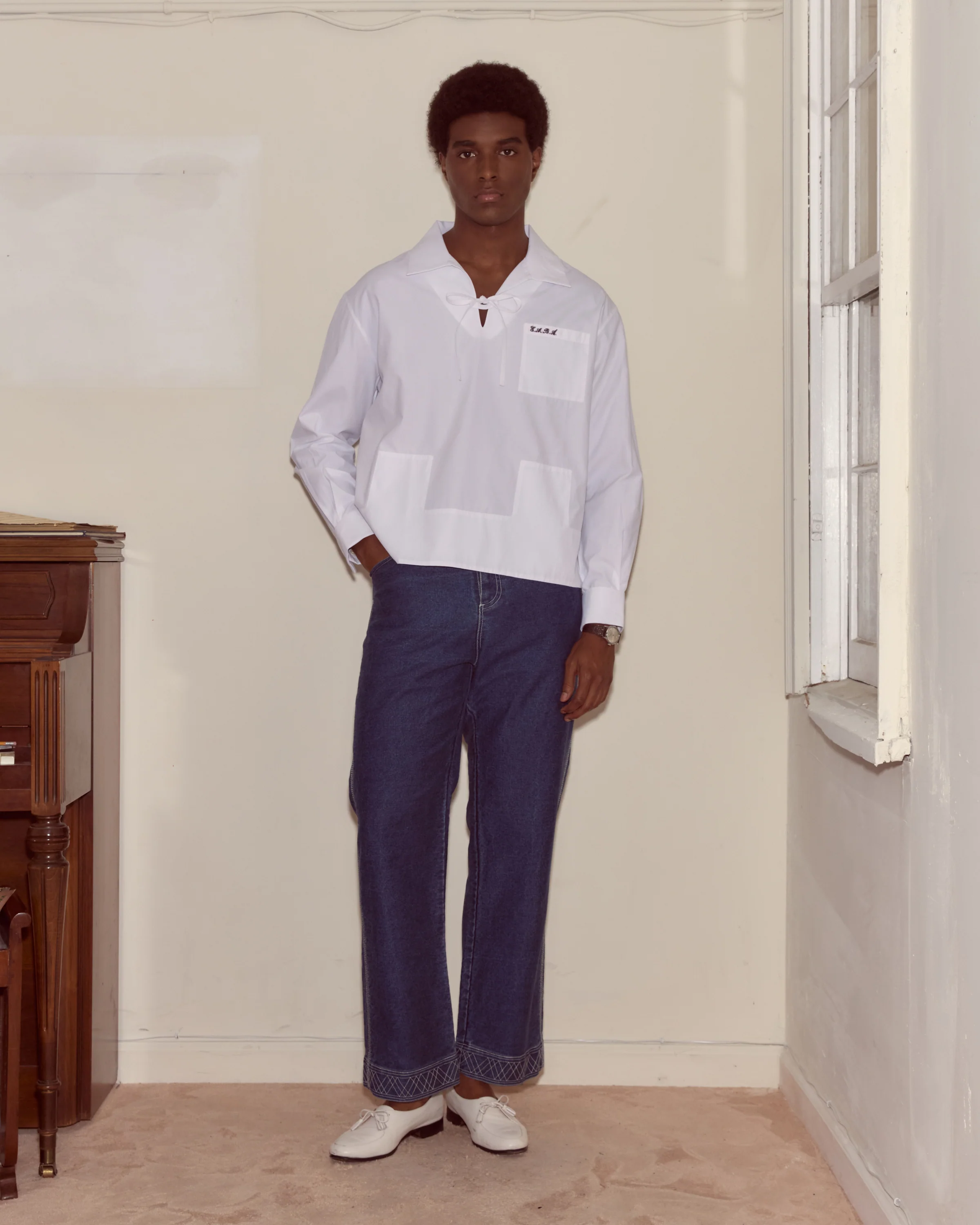 Cotton Maze Long Sleeve Shirt