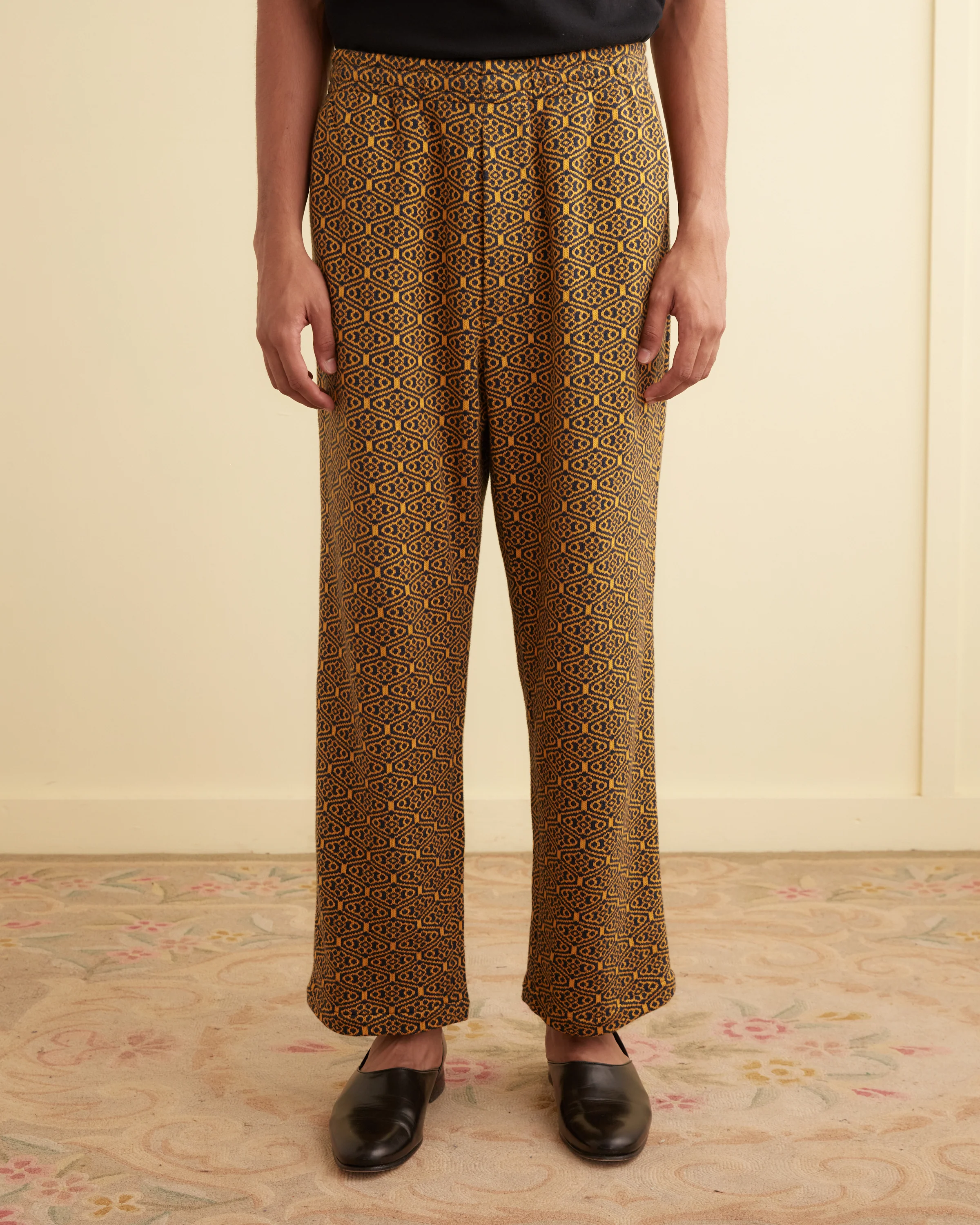 Crescent Jacquard Joggers - Image 2
