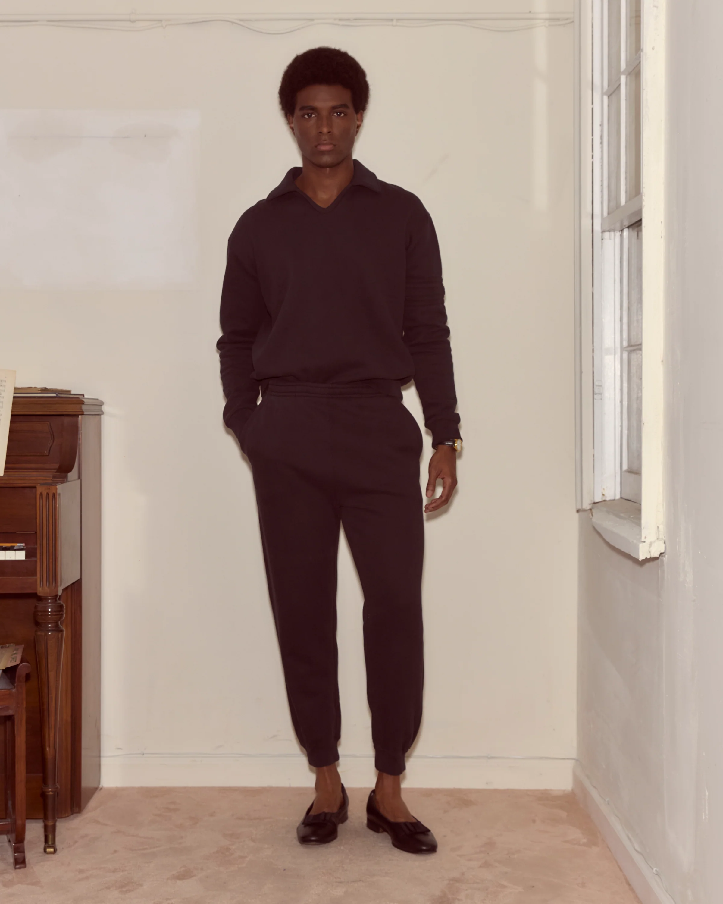 Crew Polo - Black - Image 2