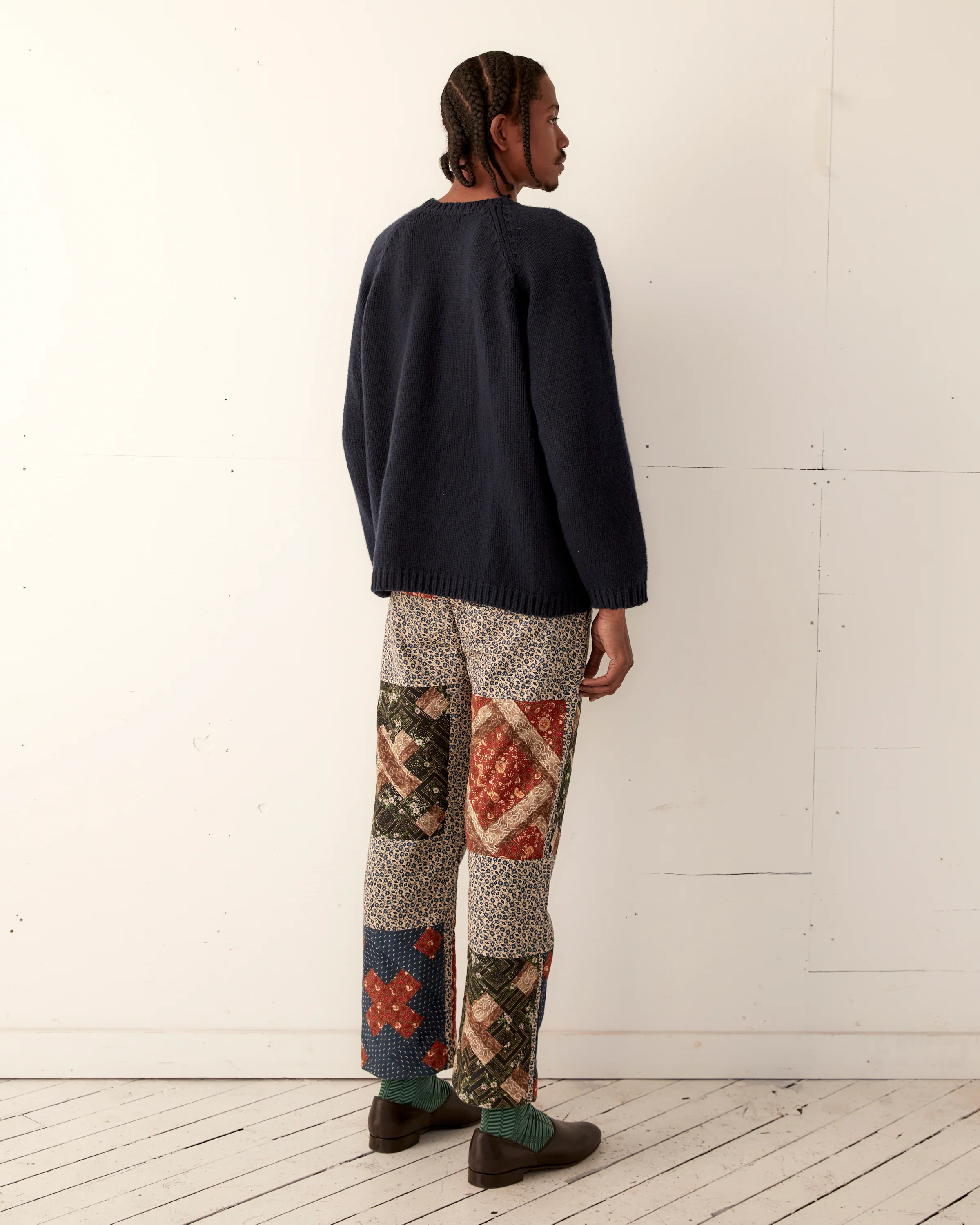 Criss Cross Quilt Trousers - Image 5